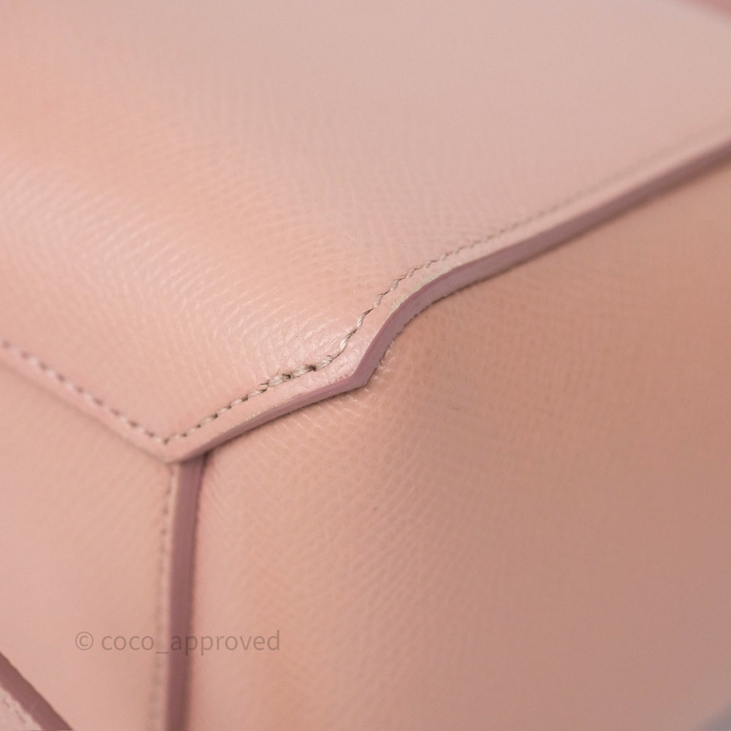 Celine Nano Belt Bag Vintage Pink Grained Calfskin Gold Hardware