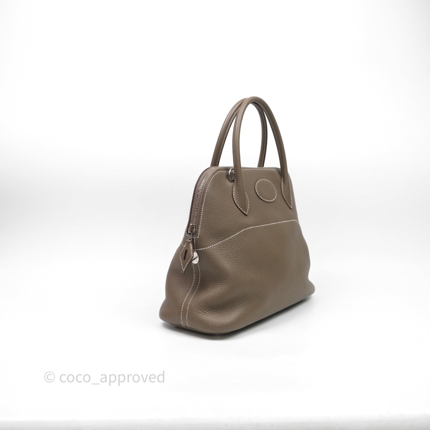 Hermès Bolide 31 Etoupe Evercolor Clemence Palladium Hardware