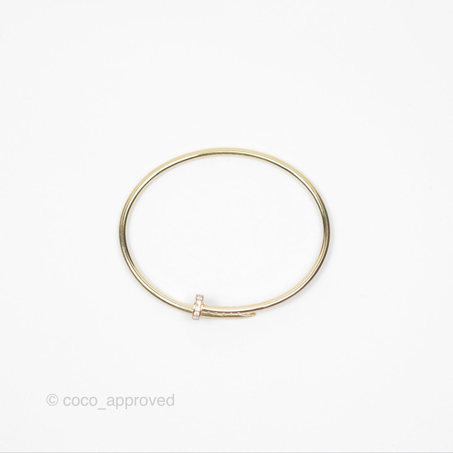Cartier Small Juste Un Clou Bracelet 18K Yellow Gold Diamond
