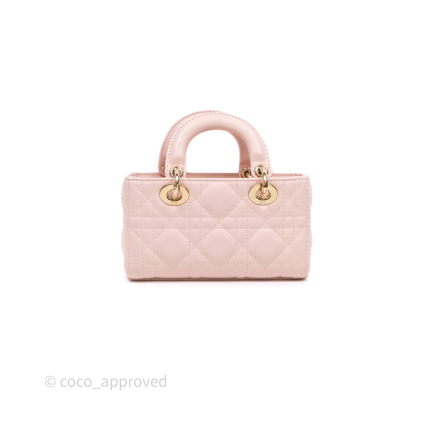 Dior Micro Lady D-Joy Bag Powder Pink Cannage Lambskin
