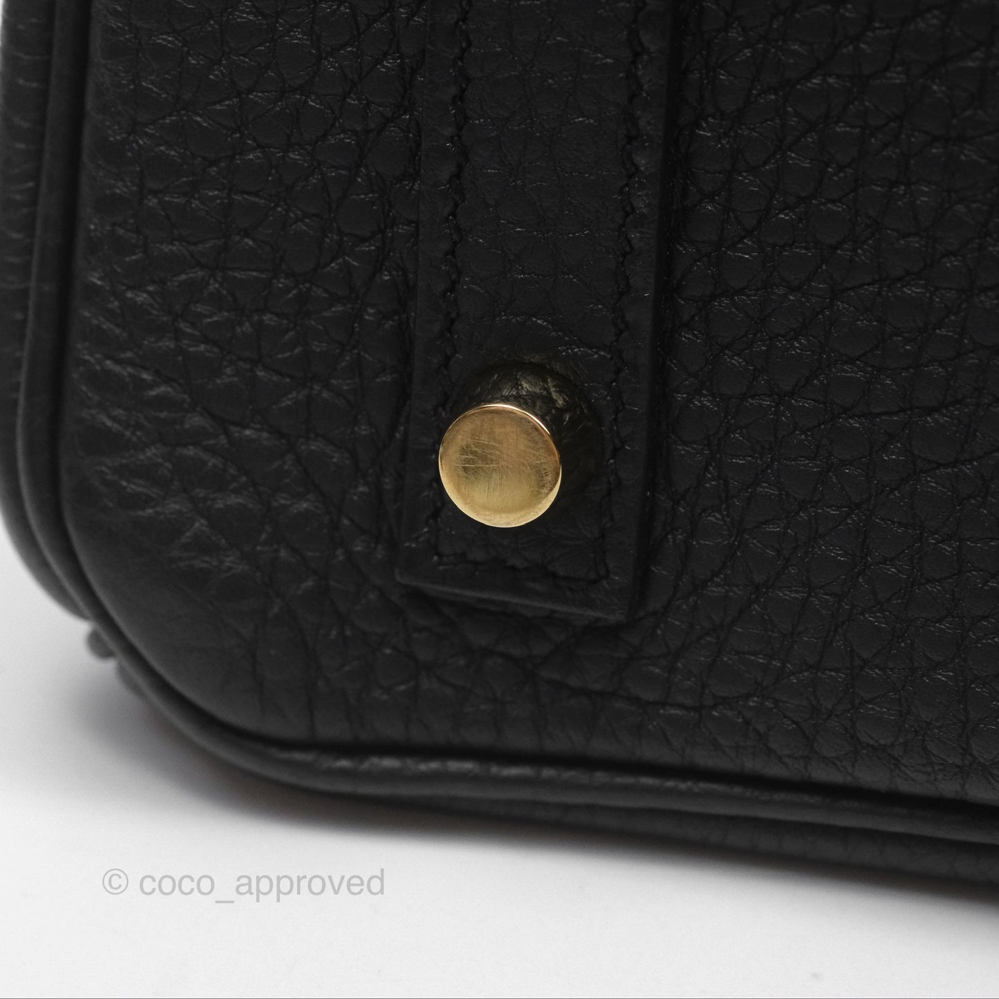 Hermès Birkin 30 Retourne Black Noir 89 Togo Gold Hardware