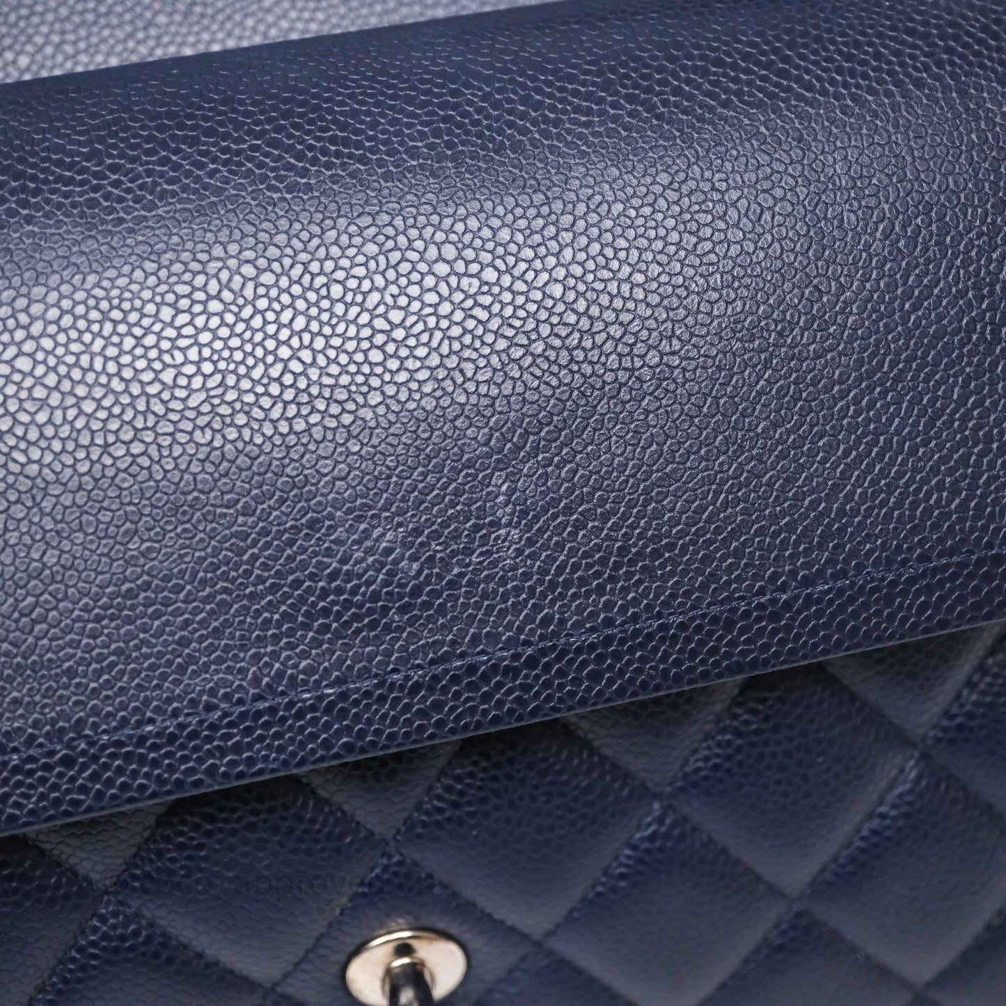 Chanel Jumbo Double Flap Navy Caviar Silver Hardware⁣⁣