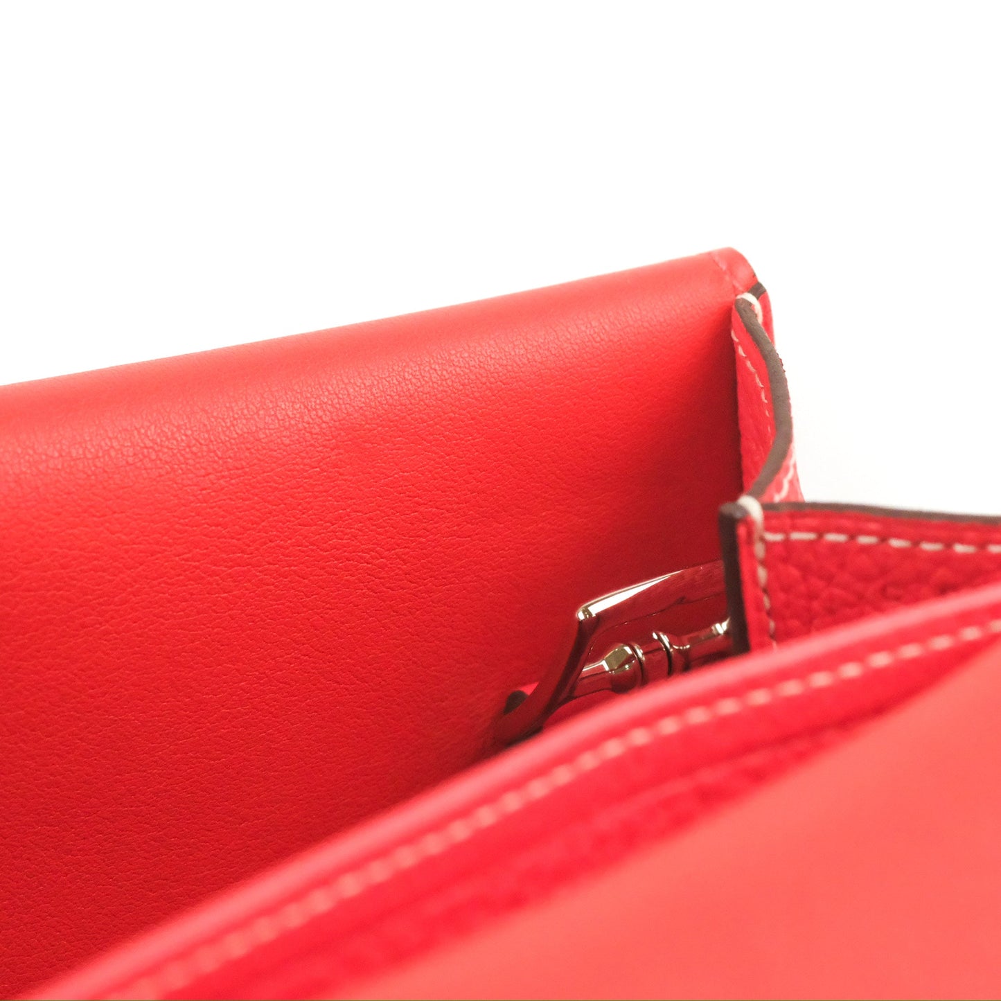 Hermès Halzan 31 Red Palladium Hardware