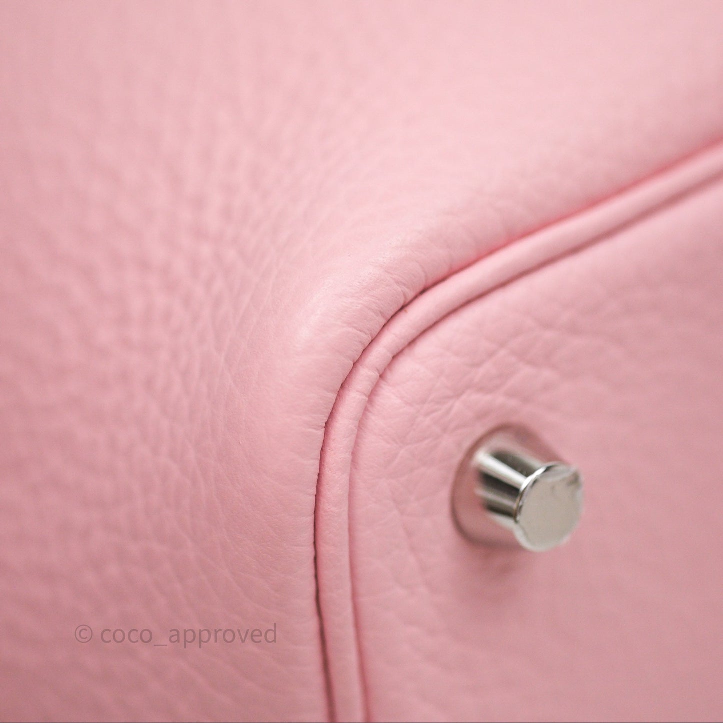 Hermès Picotin 18 Rose Sakura Clemence Palladium Hardware
