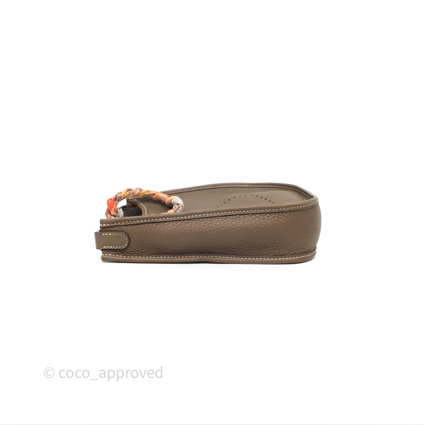 Hermès Mini Evelyne 16 Etoupe Clemence Palladium Hardware