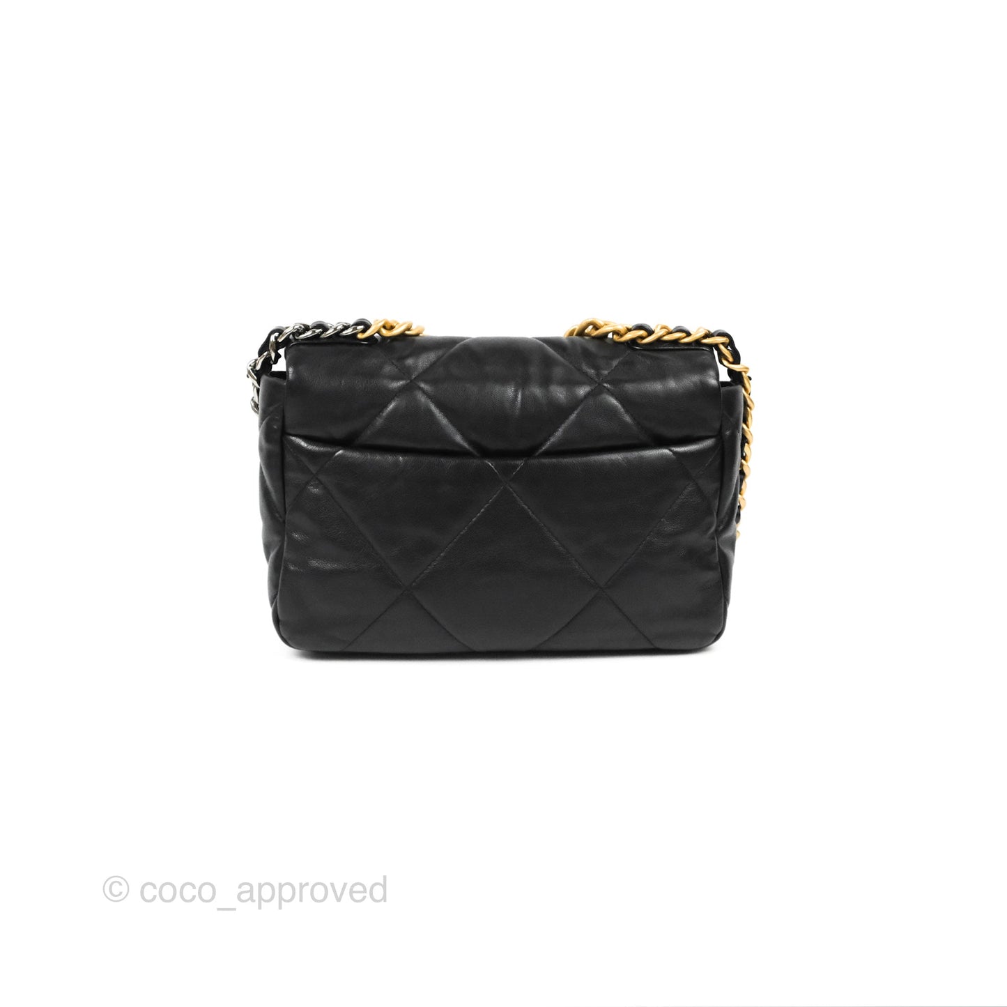 Chanel 19 Small Black Goatskin Mixed Hardware