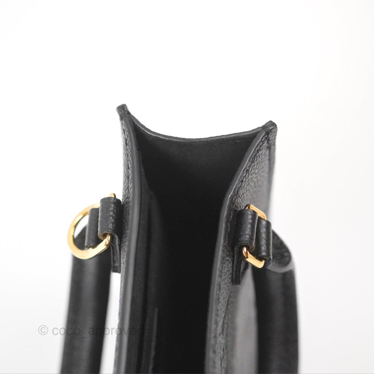 Louis Vuitton Petit Sac Plat Bag Empreinte Giant Monogram Black