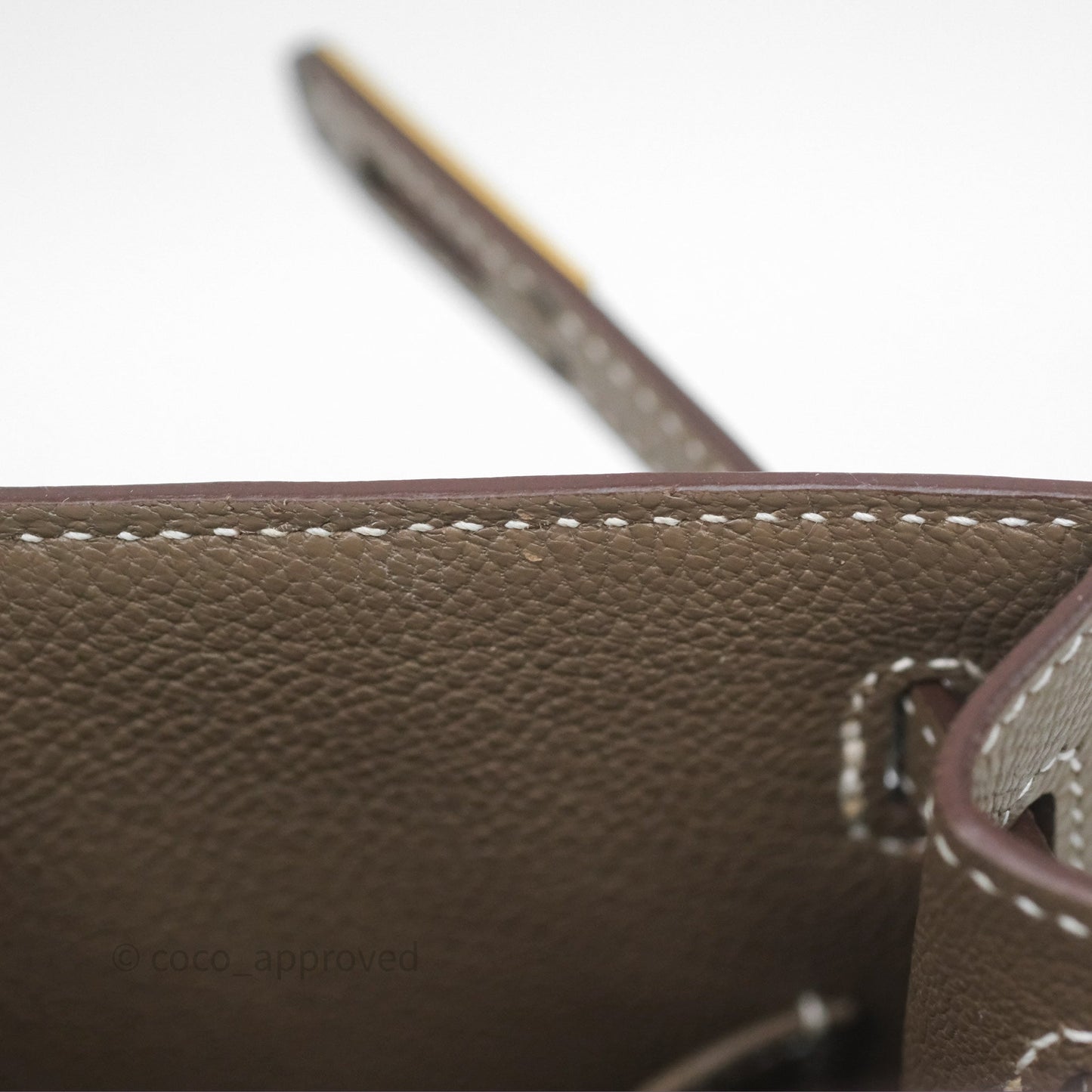 Hermès Kelly 25 Sellier Etoupe Epsom Gold Hardware