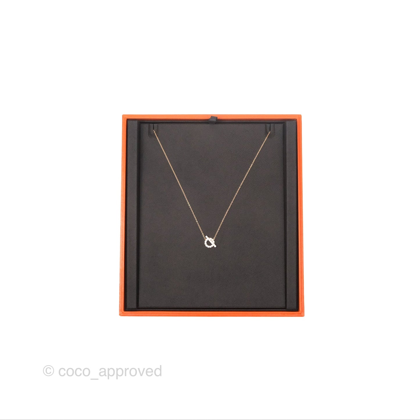 Hermès Finesse Necklace Rose Gold