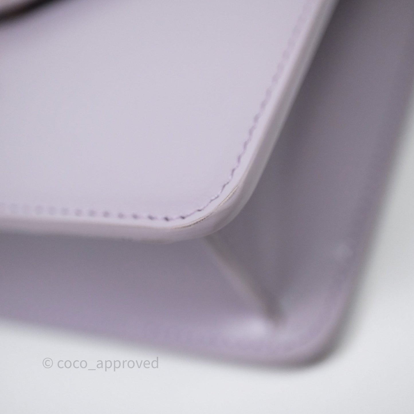 Celine Margo Wallet On Chain in Purple lavender Shiny Calfskin