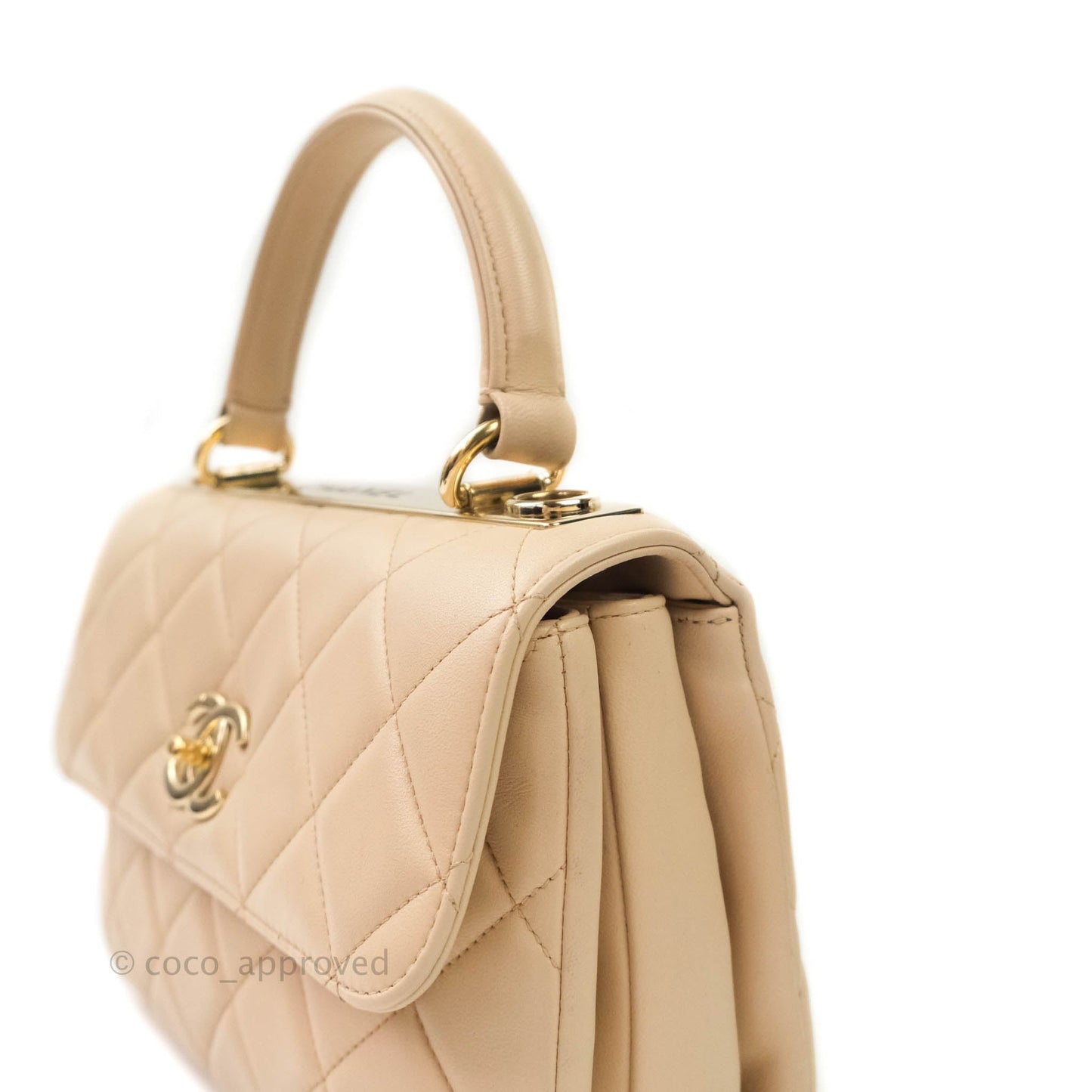 Chanel Trendy CC Small Light Beige Lambskin Gold Hardware