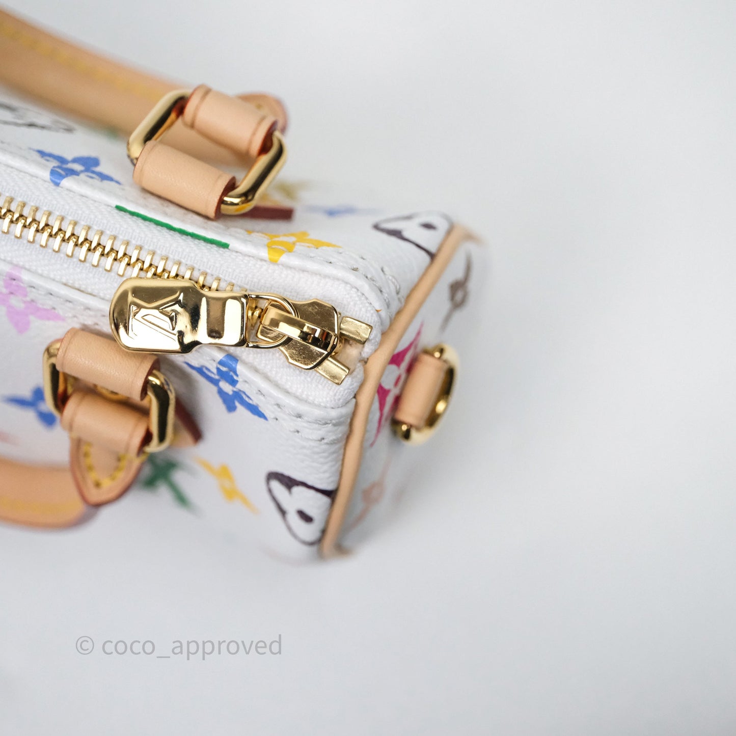 LV x TM Speedy Nano Speedy Multicolore Blanc Monogram Canvas