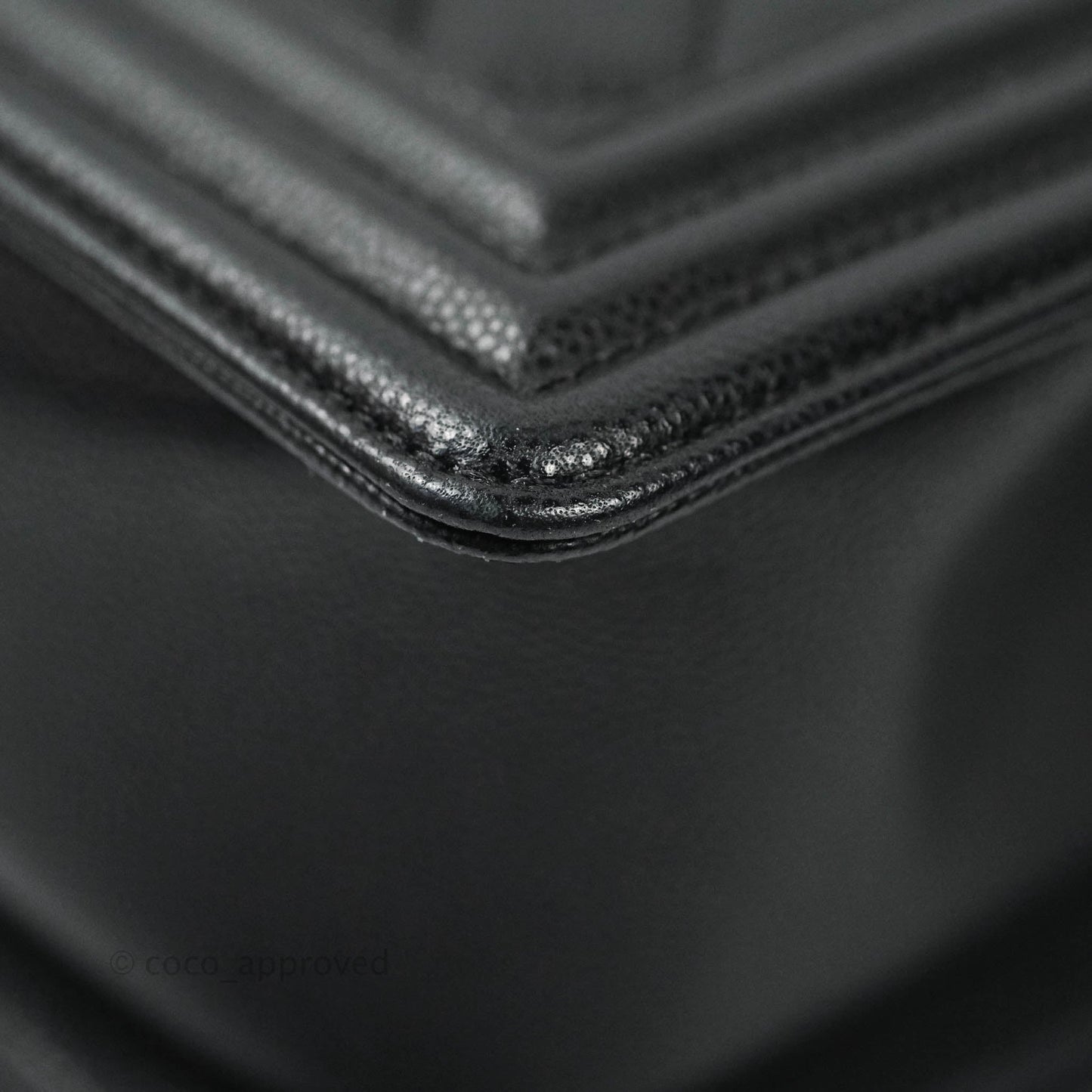 Chanel Boy Quilted Medium Black Caviar Gold Hardware