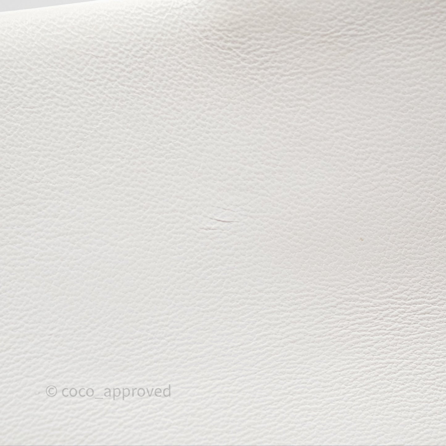 Chanel Mini Rectangular Pearl Crush Quilted White Lambskin Aged Gold Hardware