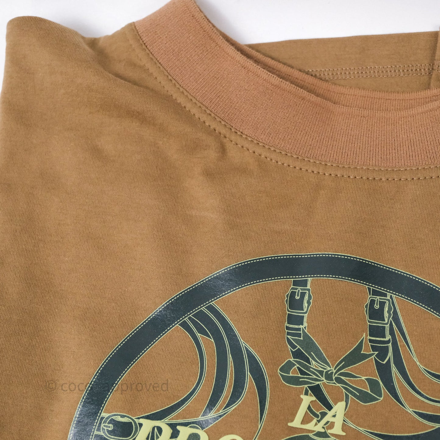 Hermès La Promenade du Matin T-shirt Khaki Size 36