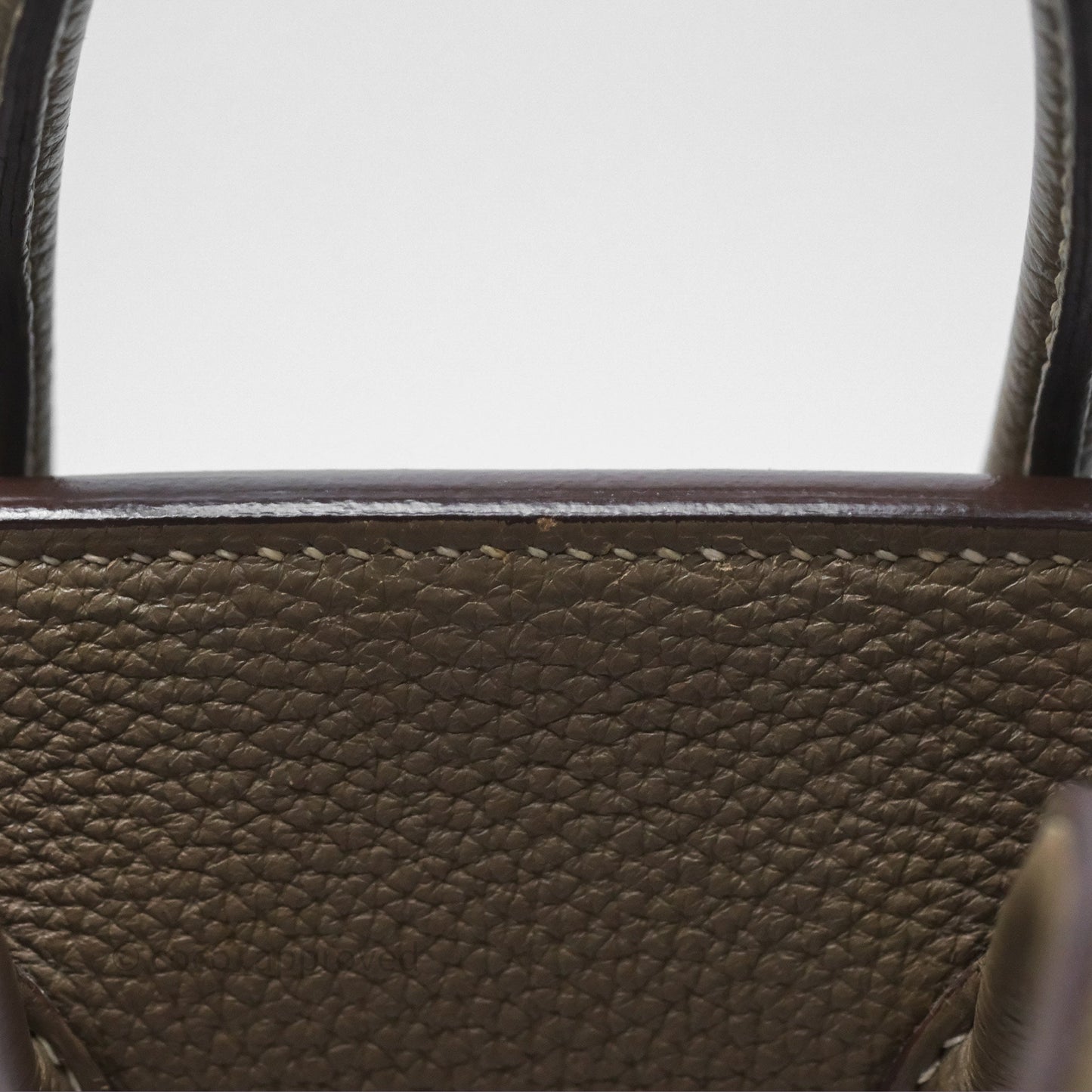 Hermes Birkin 25 Retourne Etoupe 18 Clemence Palladium Hardware