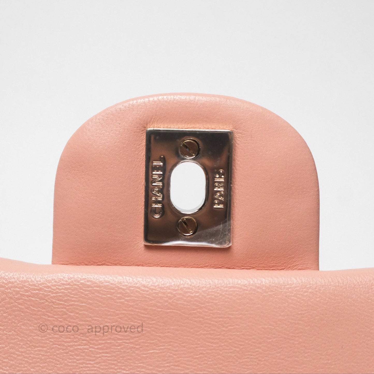 Chanel Quilted Mini Rectangular Flap Pink Lambskin Gold Hardware