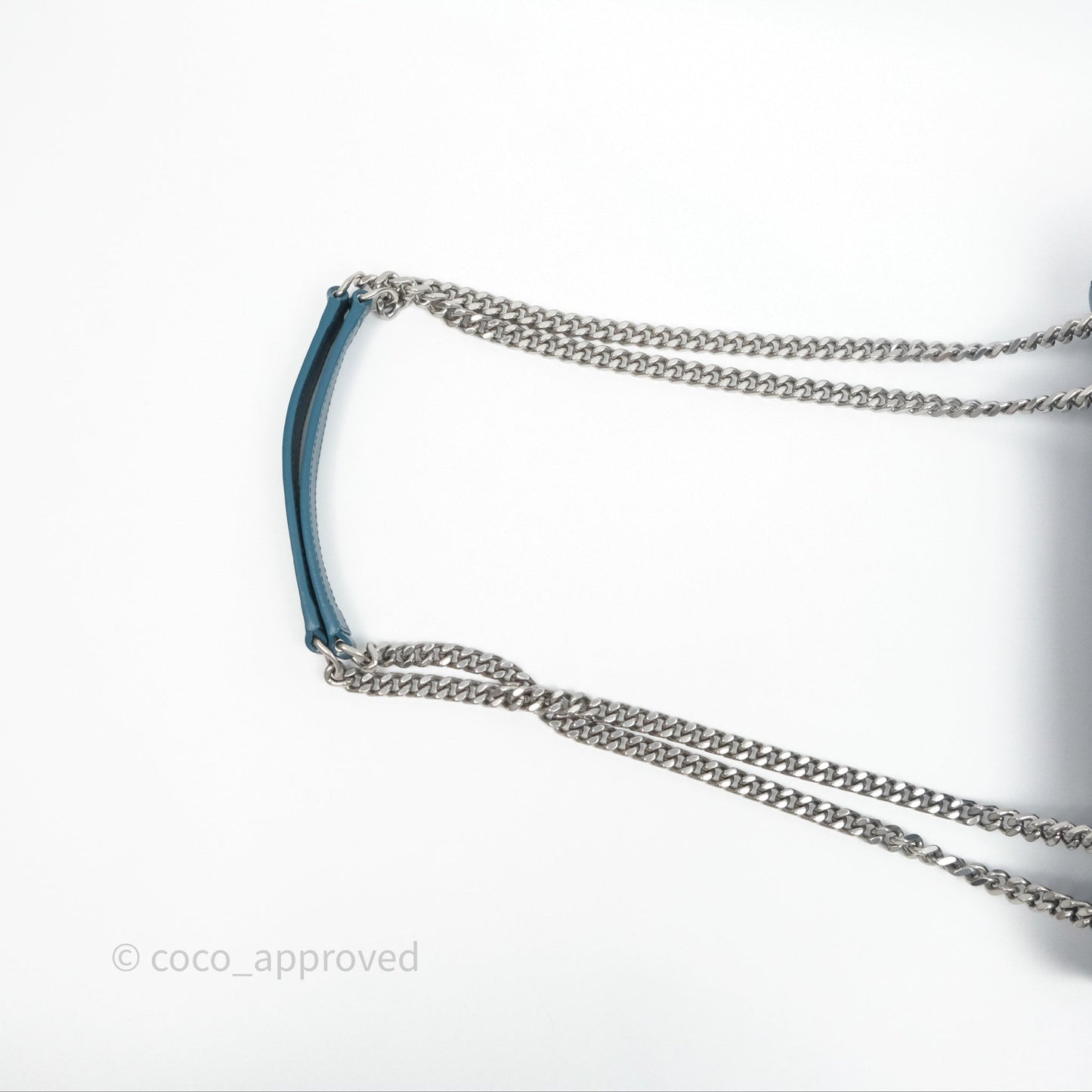 Saint Laurent Loulou Small Flap Bag Turquoise Blue Ruthenum Hardware