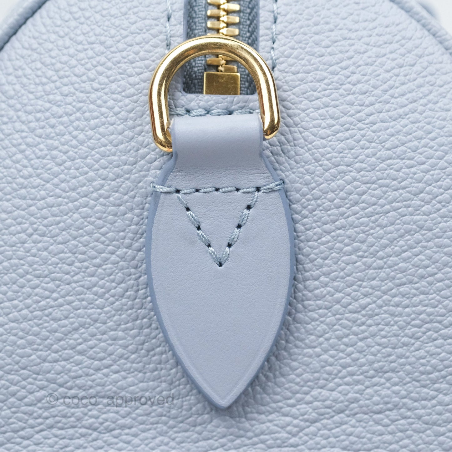 Louis Vuitton Speedy Bandoulière 20 Monogram Empreinte Leather Blue Hour