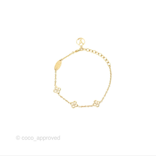 Louis Vuitton Flower Full Bracelet Gold Tone
