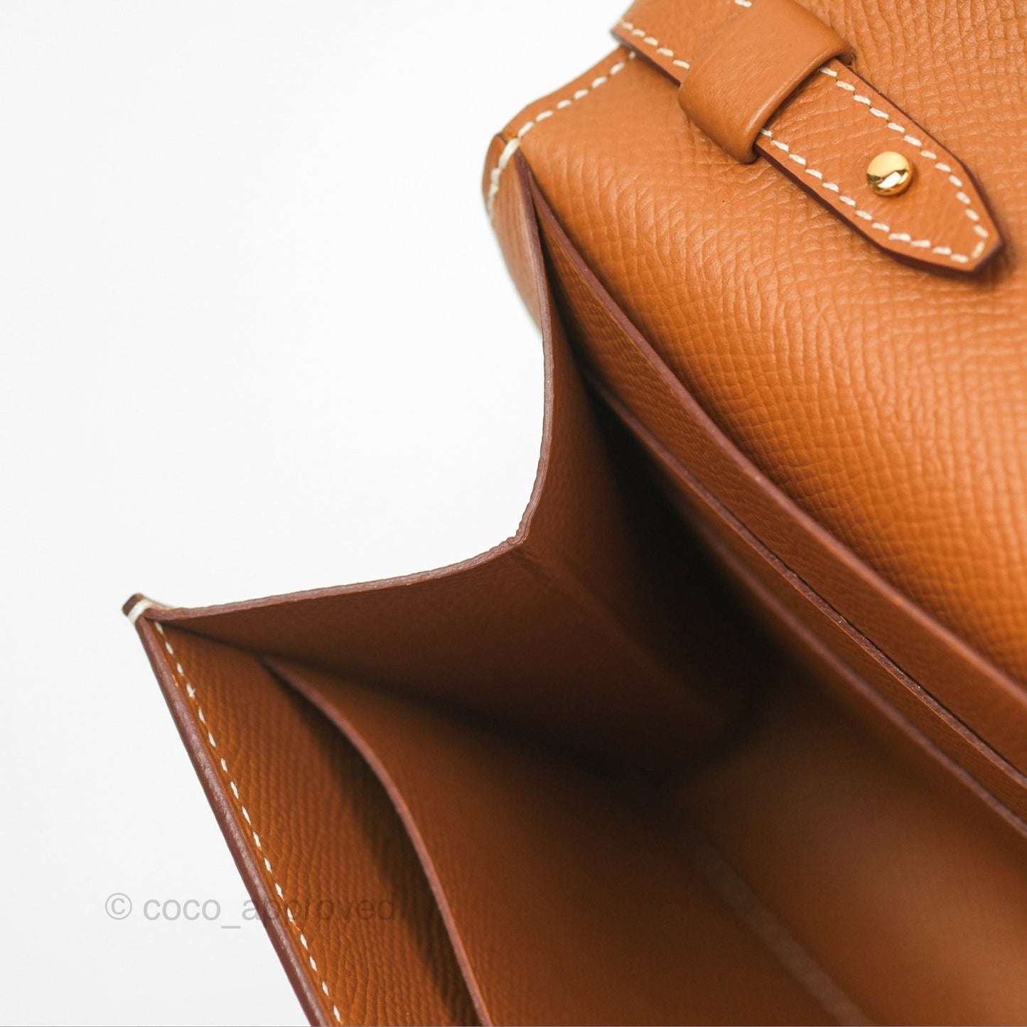 Hermès Clic 12 Wallet Gold Epsom Gold Hardware