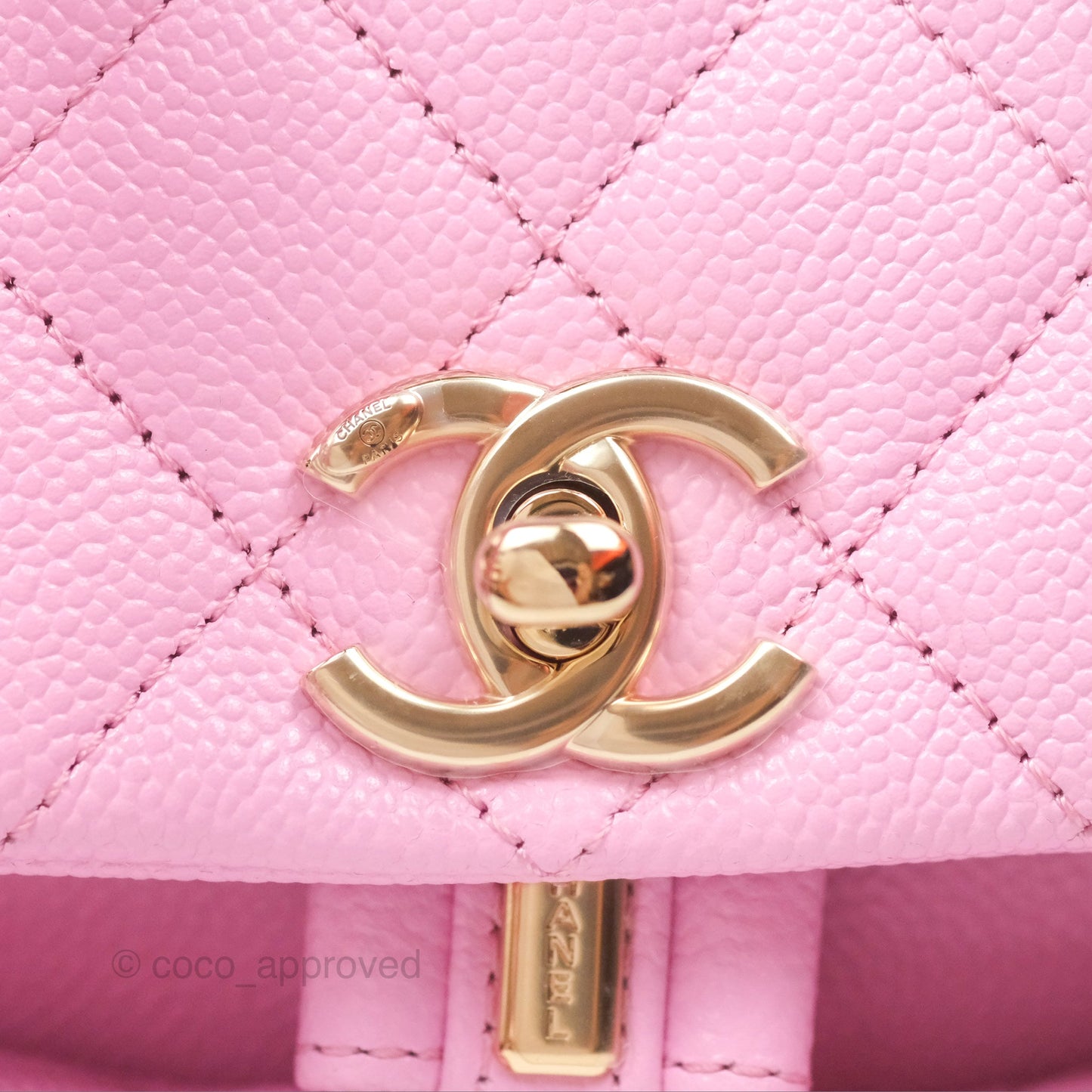 Chanel Mini Duma Backpack Pink Caviar Gold Hardware 23P