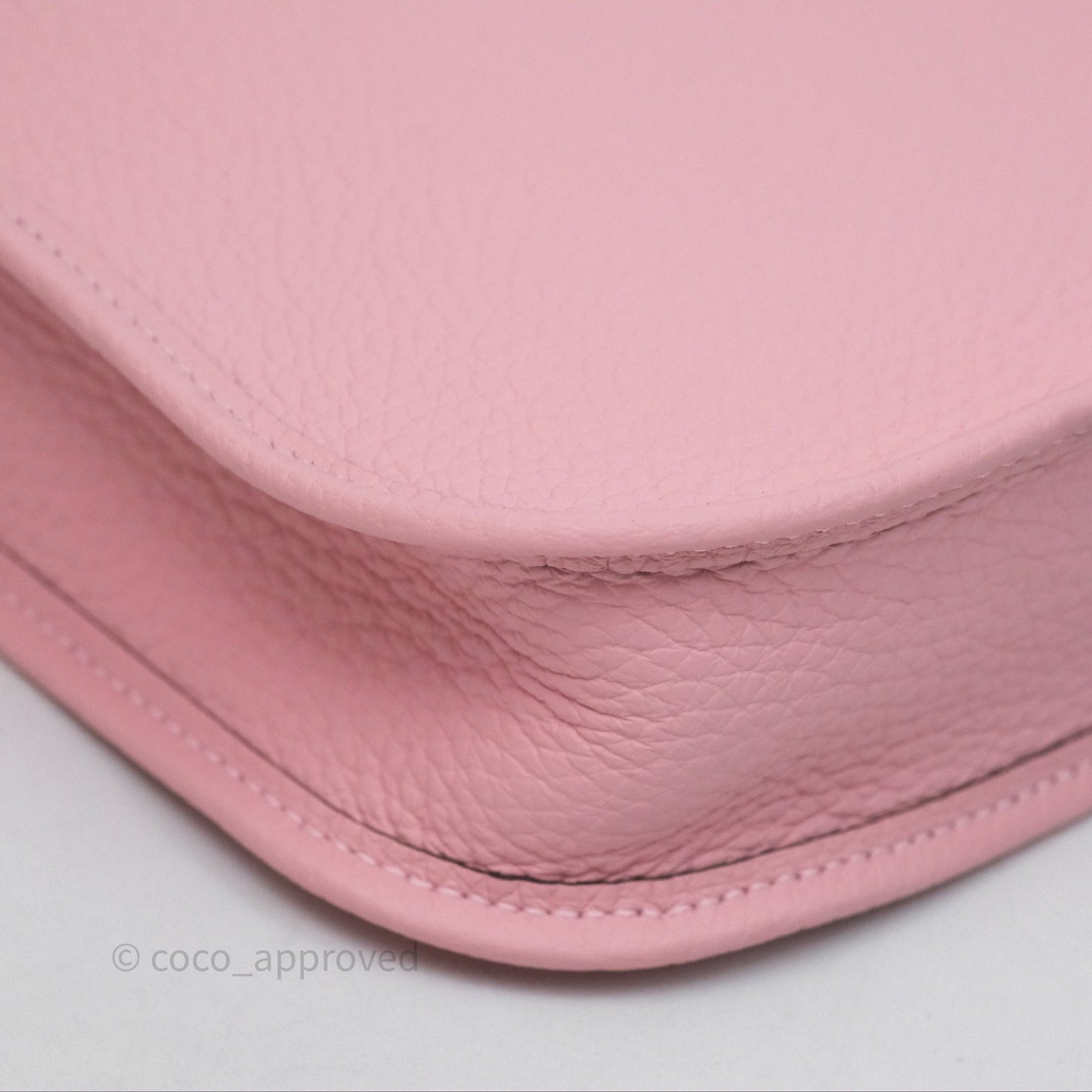 Hermès Mini Evelyne 16 Sakura/Rose Clemence Palladium Hardware