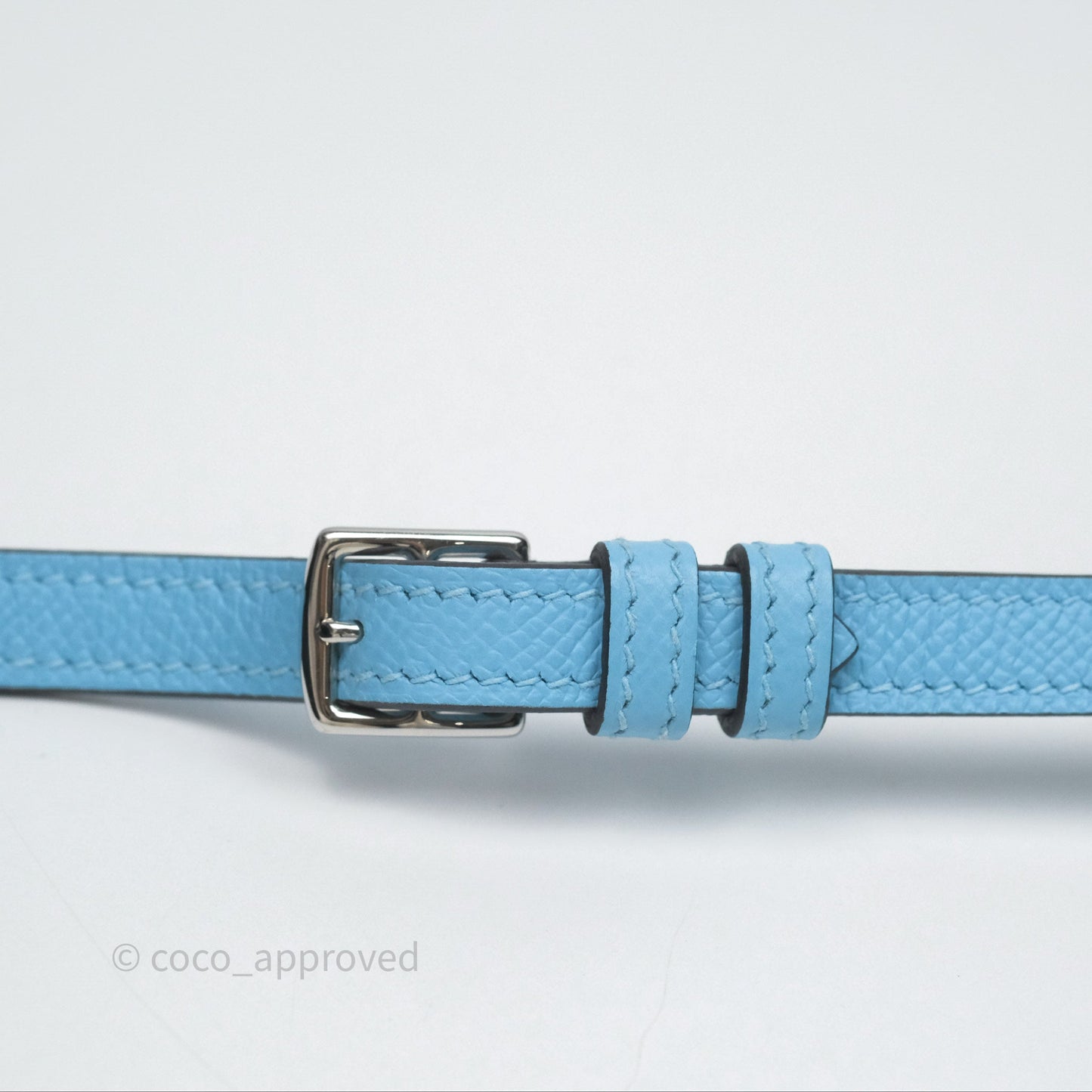 Hermès Hermesnap Wallet Epsom Celeste 7N Palladium Hardware