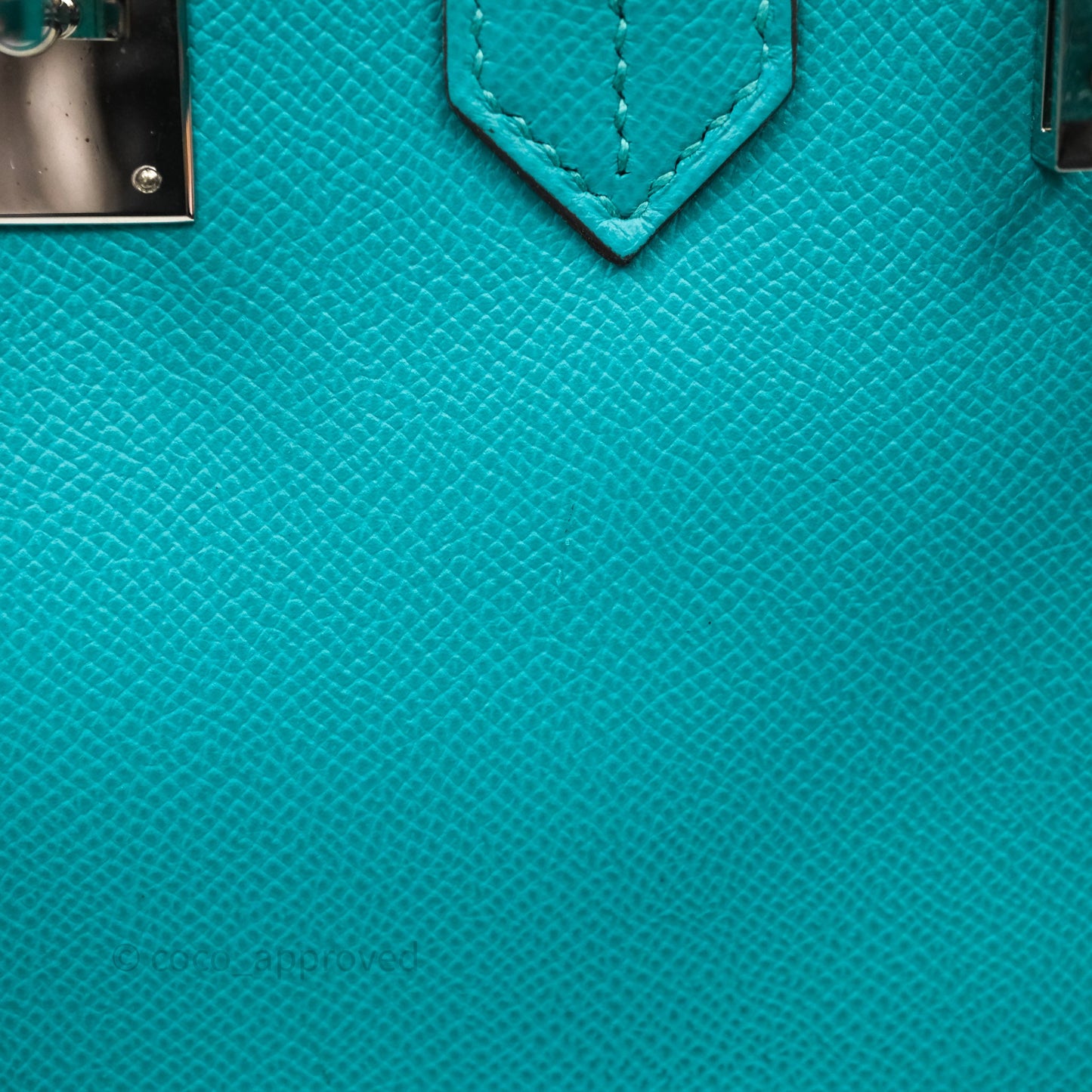Hermès Birkin 30 Retourne Vert Verone U1 Epsom Palladium Hardware