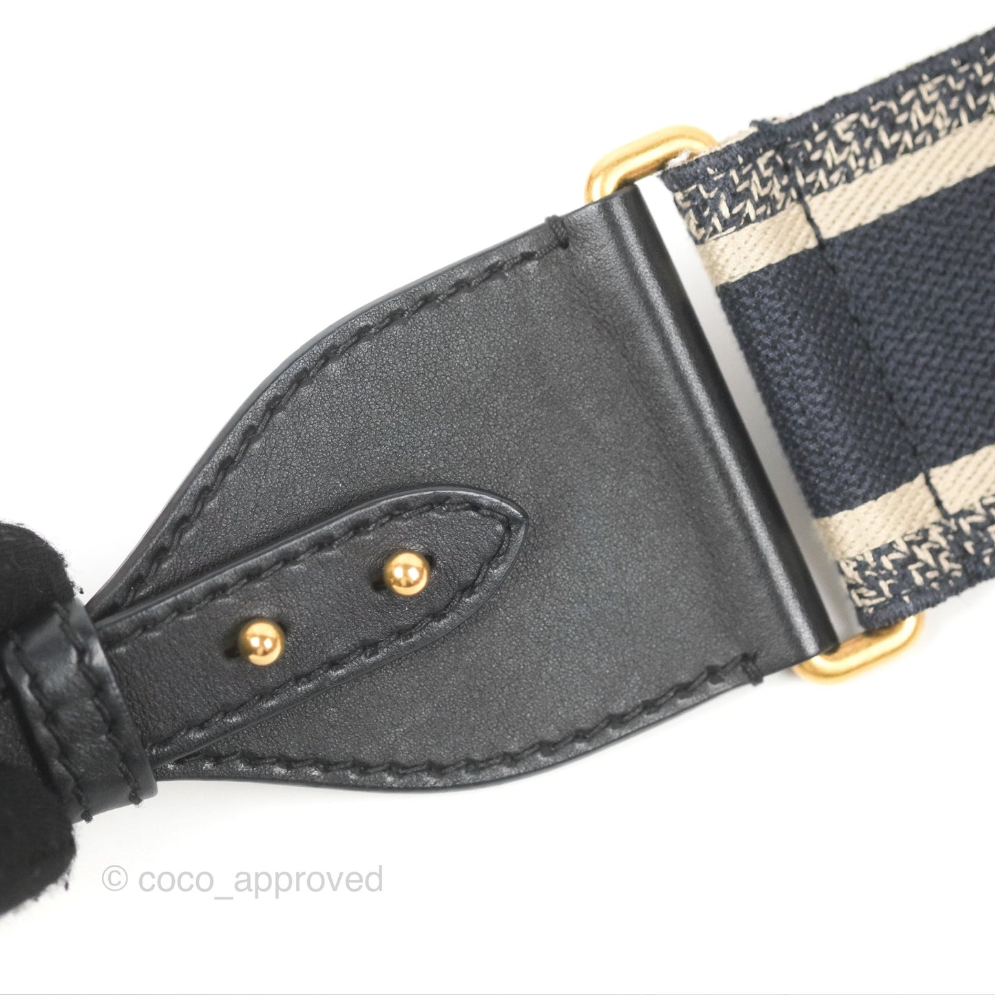 Christian Dior Mini Saddle Bag Blue Oblique Jacquard Gold Hardware