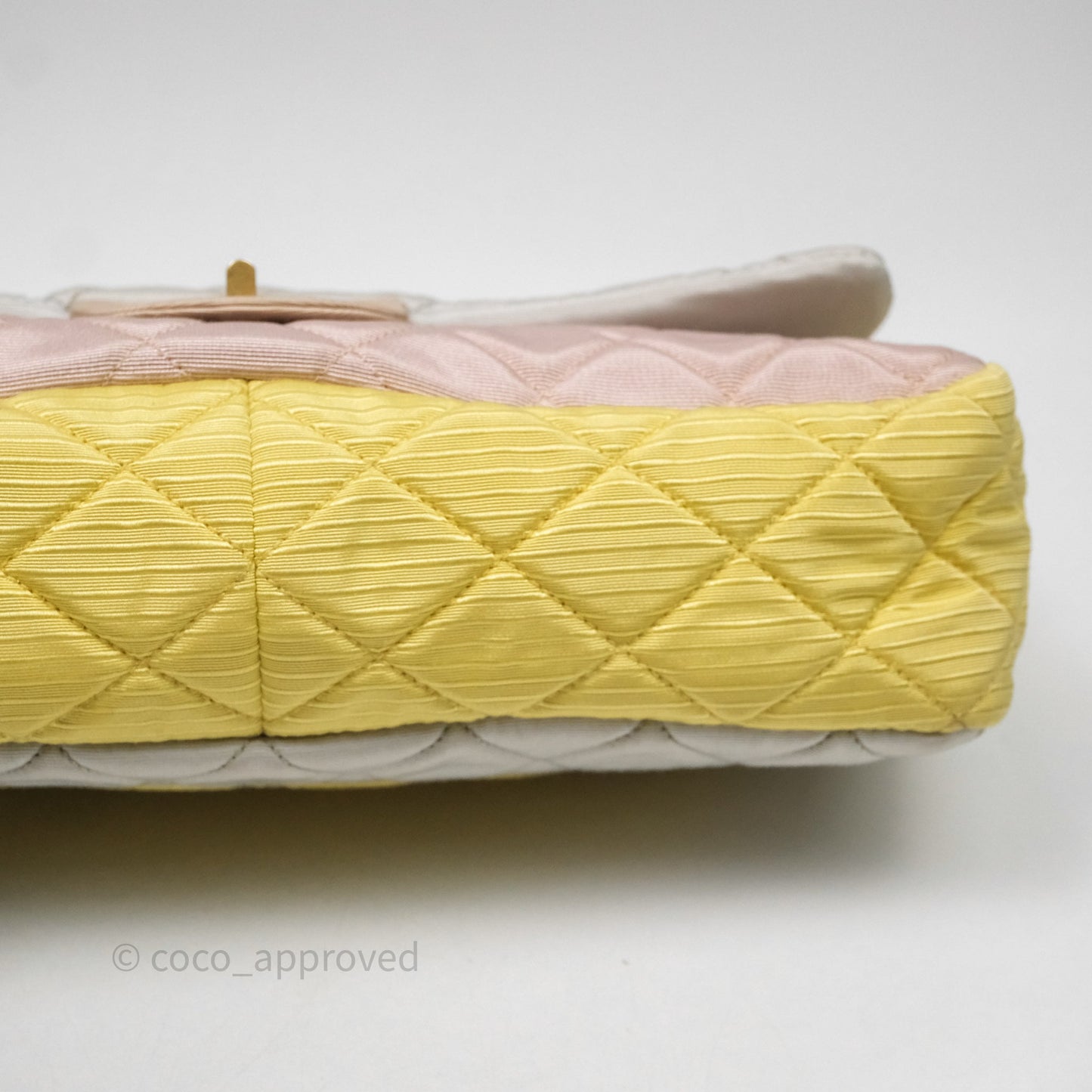 Chanel Reissue Flap Bag Tricolor Pastel Satin Aged Gold Hardware