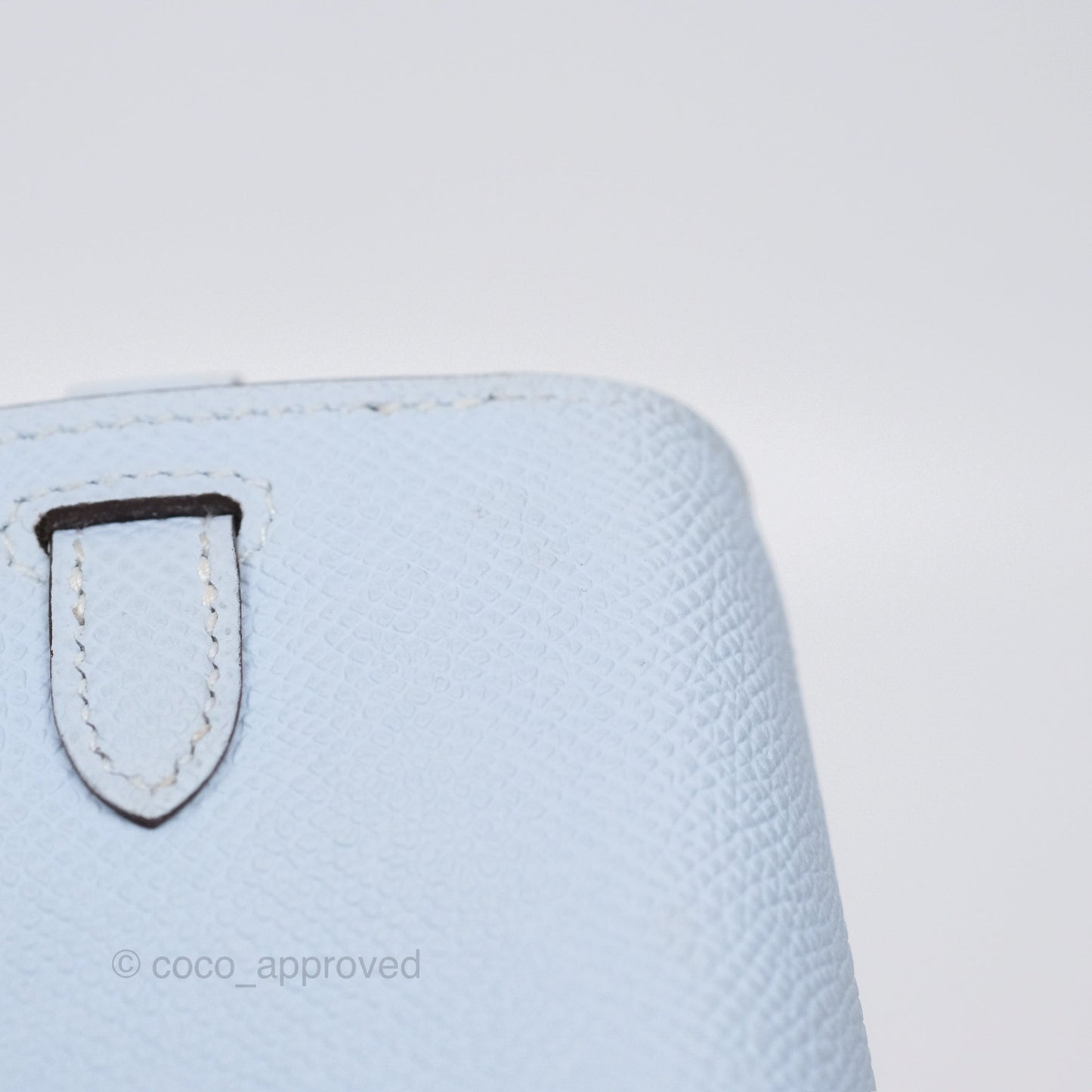 Hermès Kelly To Go Wallet Bleu Brume T0 Epsom Palladium Hardware
