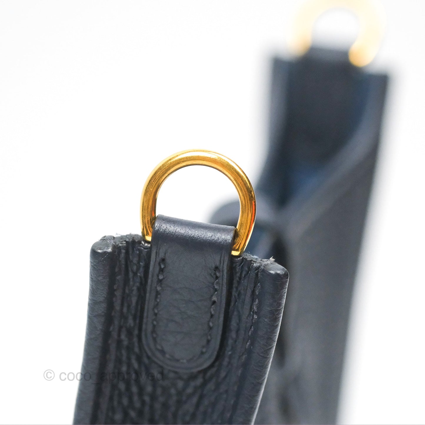 Hermès Mini Evelyne 16 Bleu Nuit 2Z Clemence Gold Hardware