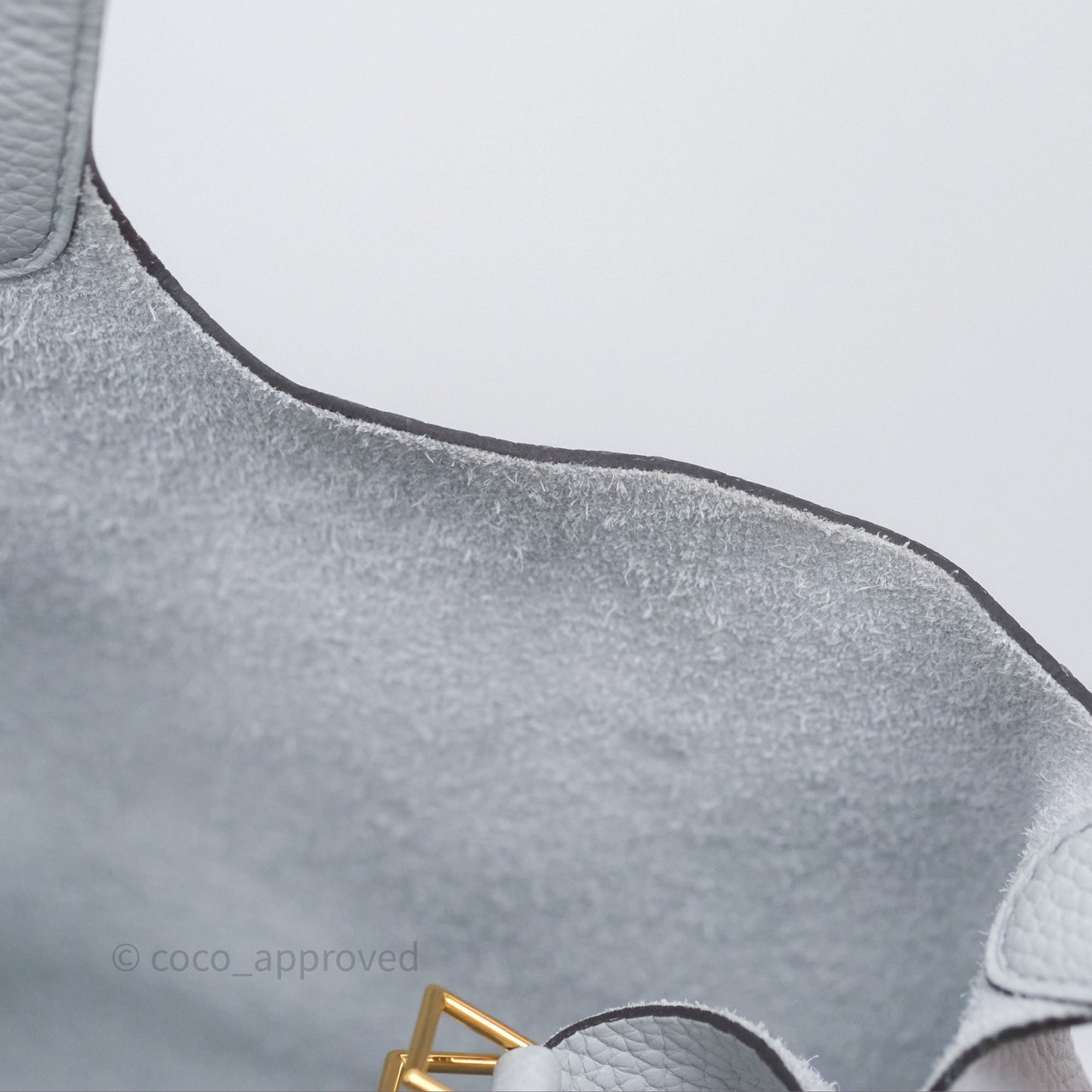 Hermès Picotin Lock 22 Bleu Pale 08 Clemence Gold Hardware