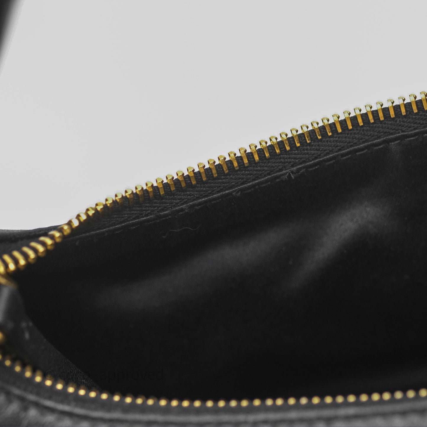 Miu Miu Nappa Leather Pocket Bag Black Lambskin Gold Hardware