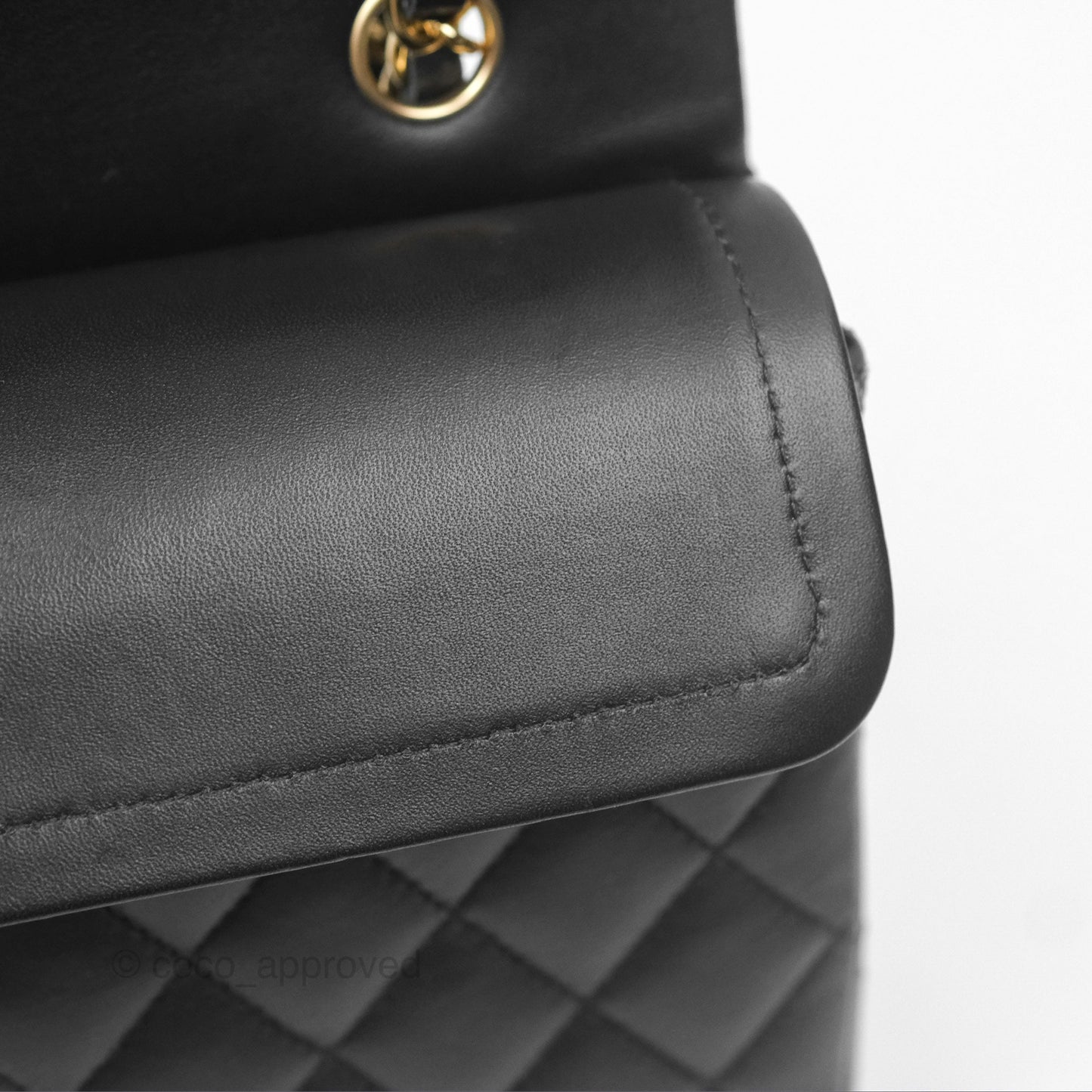 Chanel Small S/M Classic Flap Black Lambskin Gold Hardware