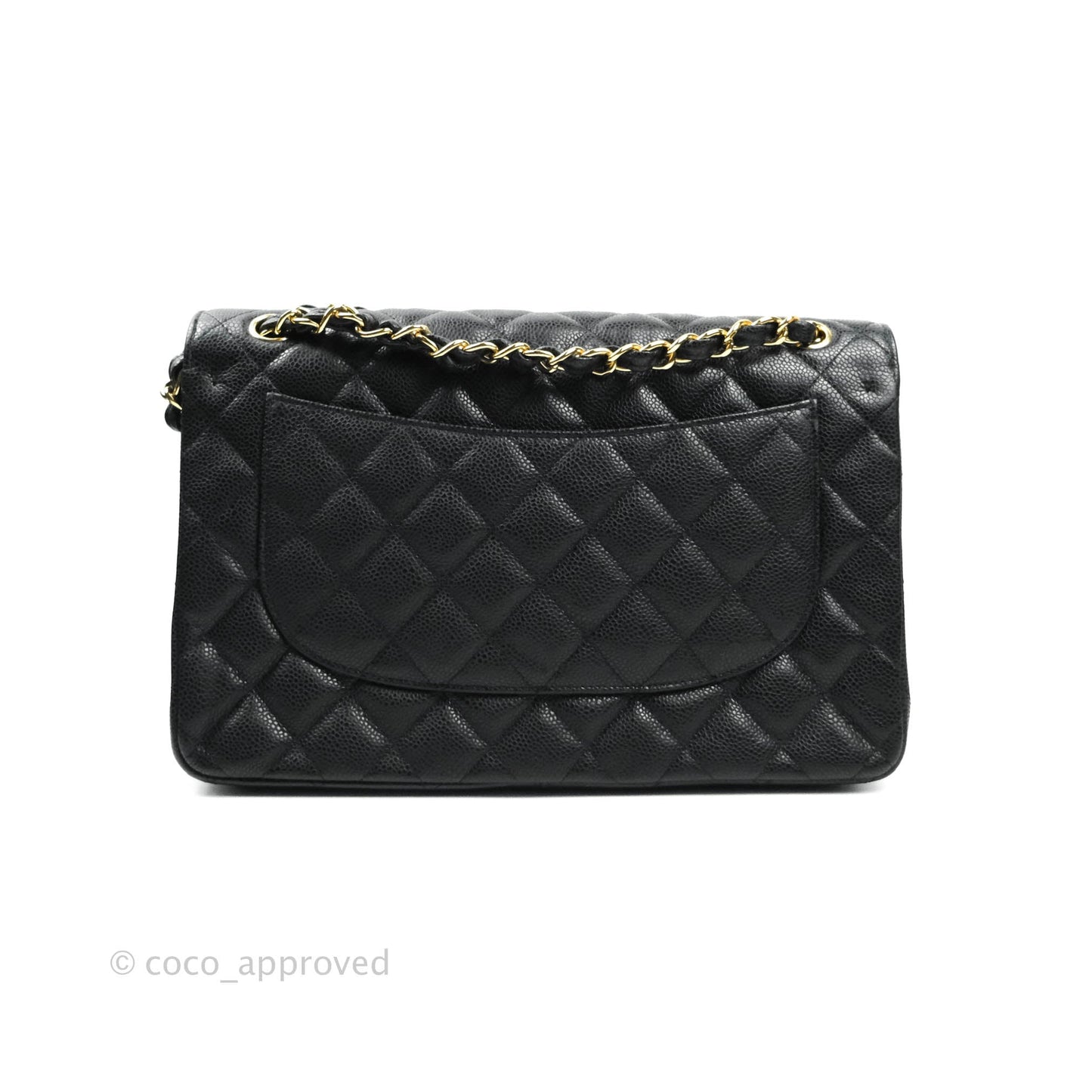 Chanel Jumbo Double Flap Black Caviar Gold Hardware⁣⁣