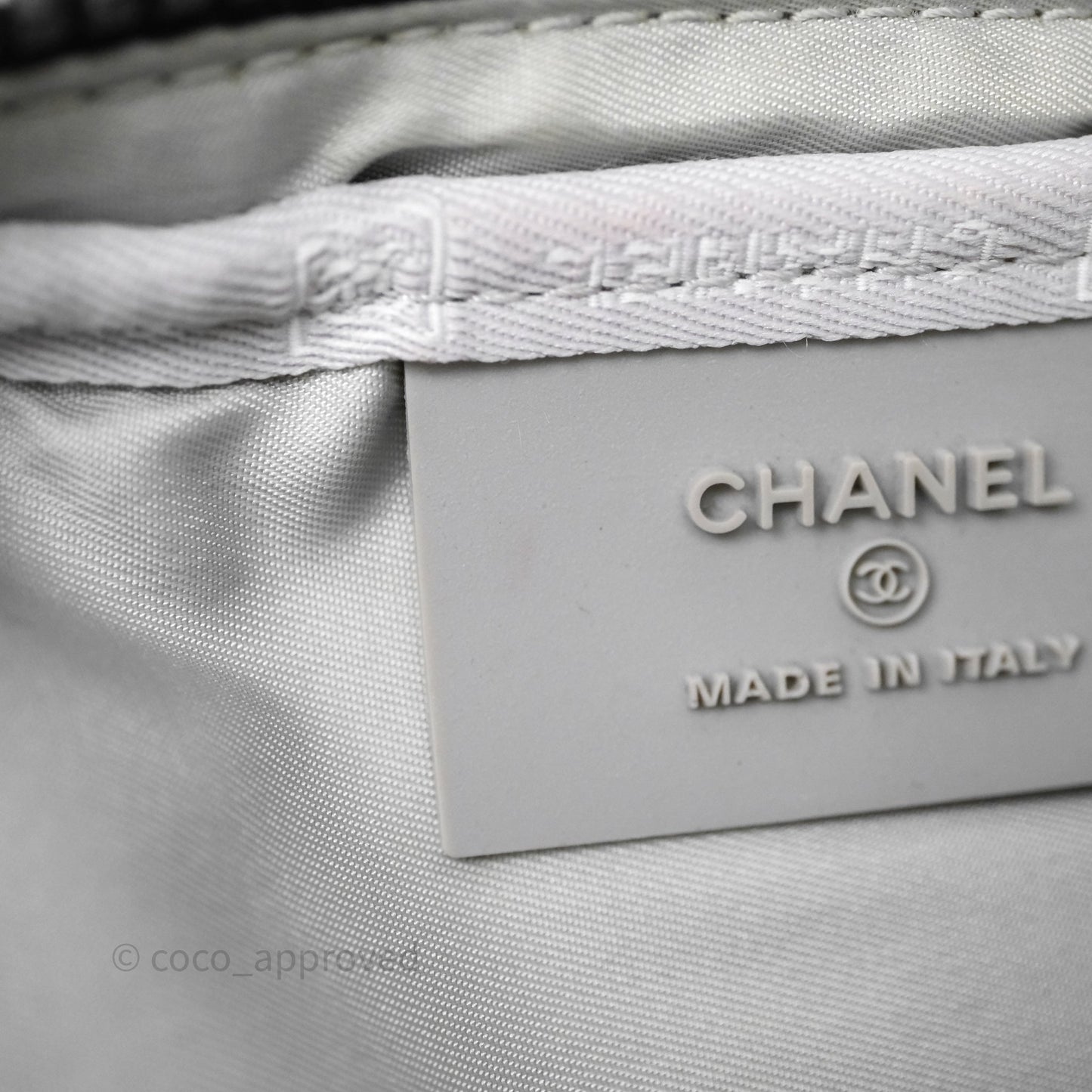 Chanel CC Logo Sport Waist Bag Grey