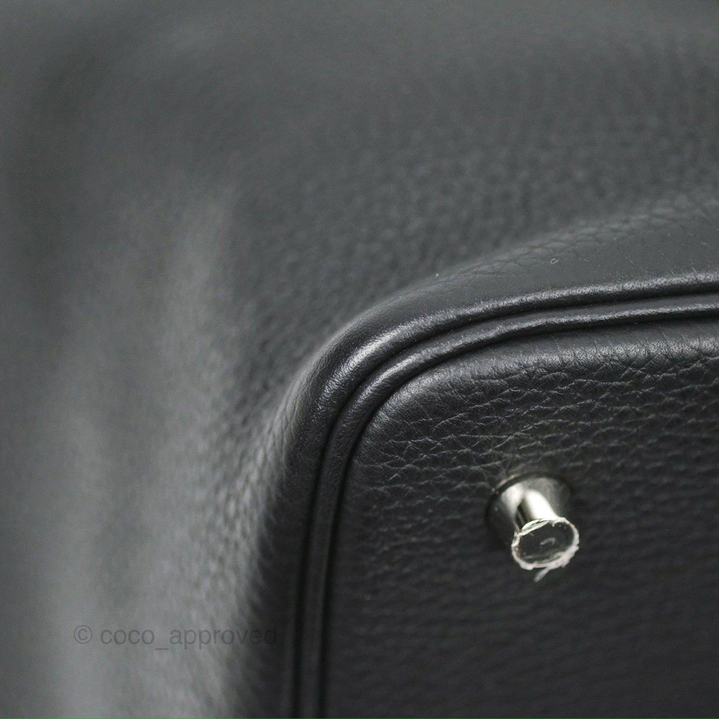 Hermès Picotin 22 Black Noir 89 Clemence Palladium Hardware