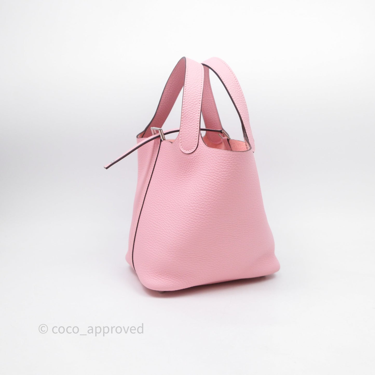 Hermès Picotin 18 Rose Sakura 3Q Clemence Palladium Hardware