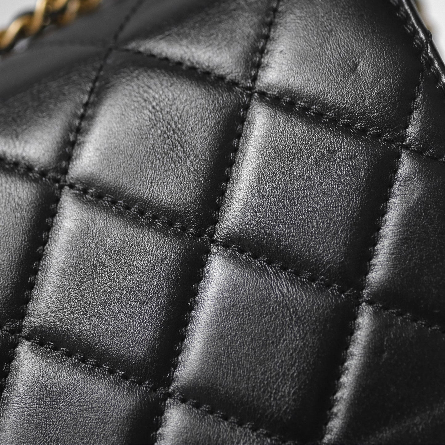 Chanel Quilted Mini Perfect Fit Adjustable Black Calfskin Gold Hardware
