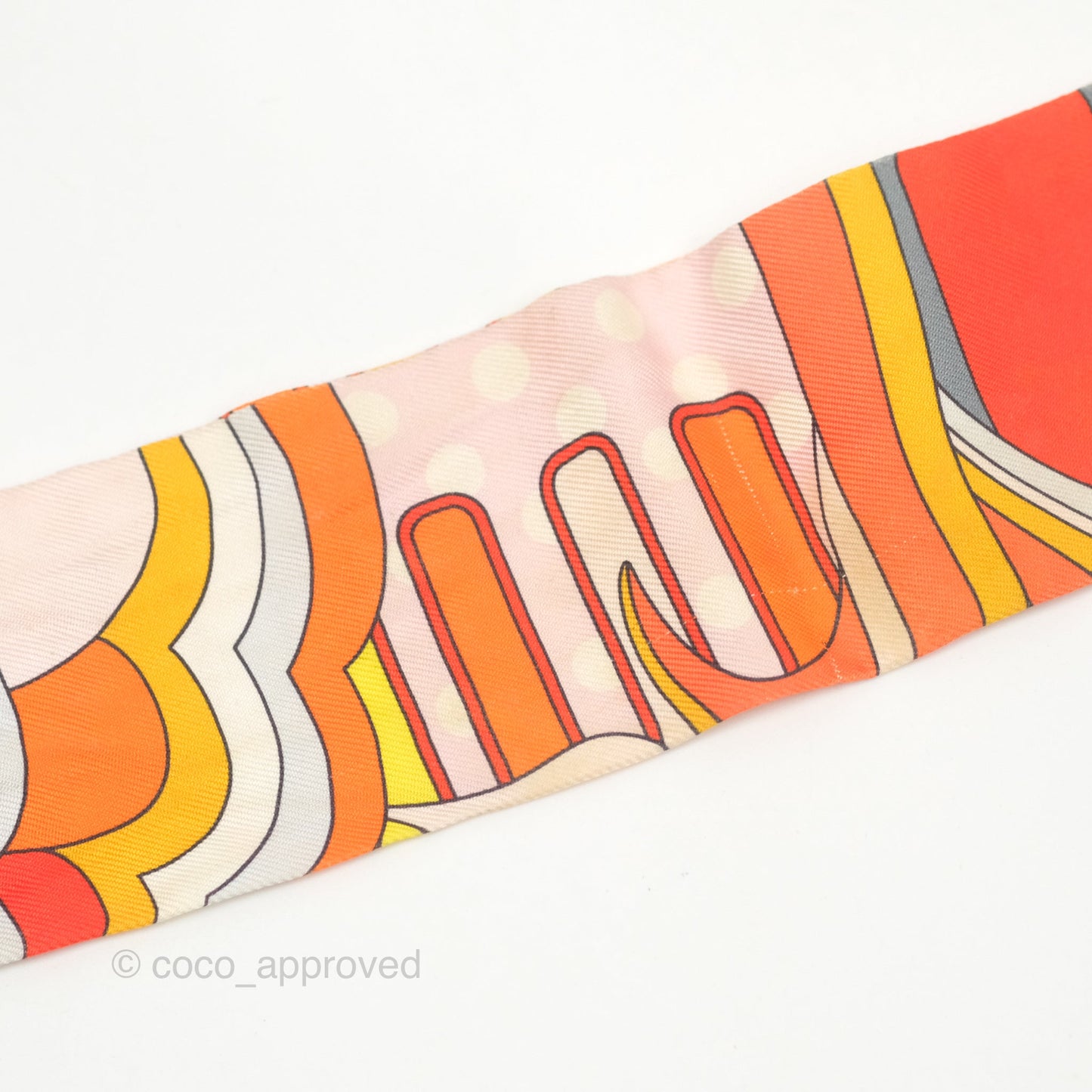 Hermès Faubourg Rainbow Silk Twilly