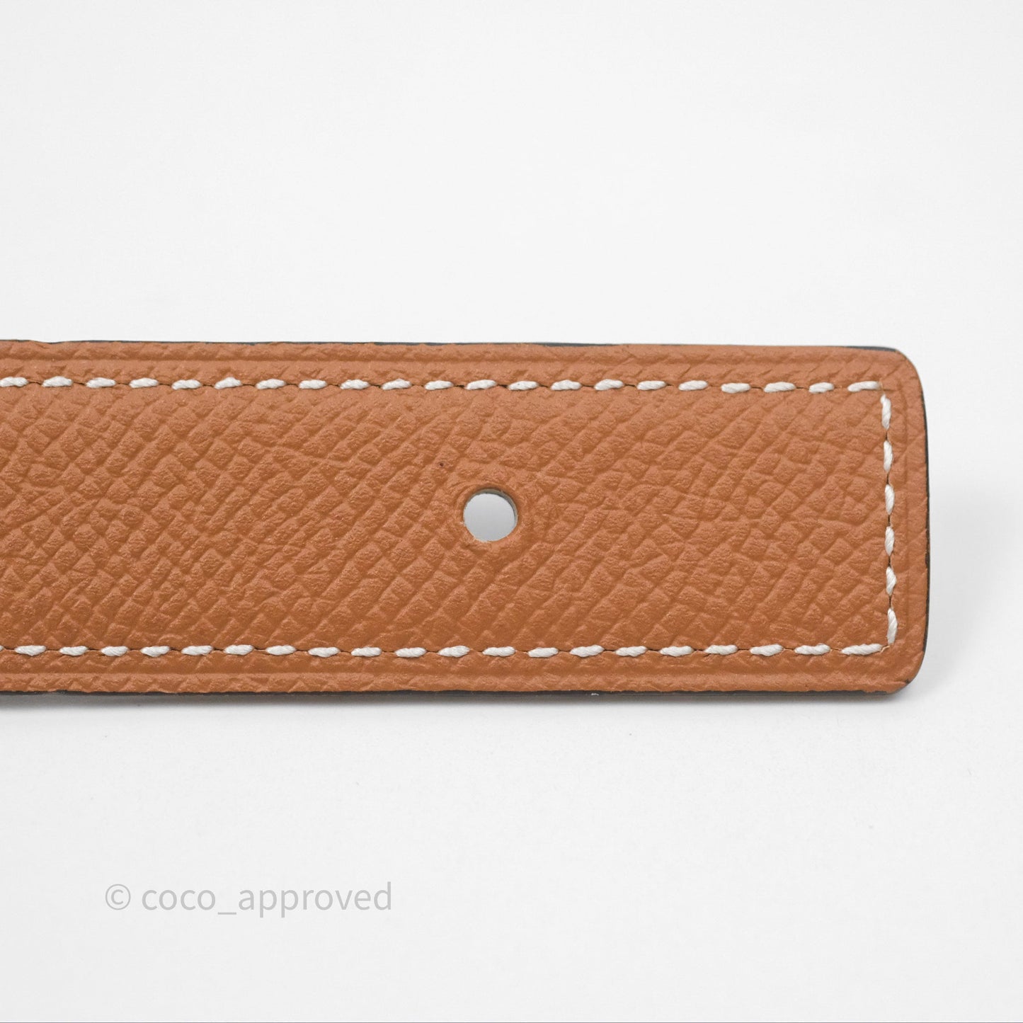 Hermès Bubble Belt Buckle & Reversible Leather Strap 24mm Gold/ Nior