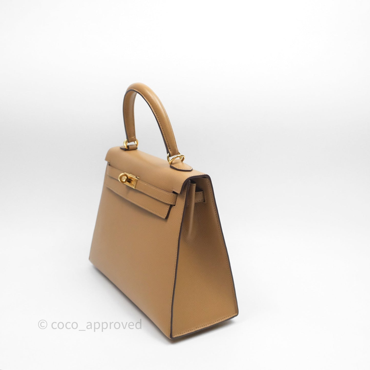 Hermès Sellier Kelly 25 Chai 0M Epsom Gold Hardware
