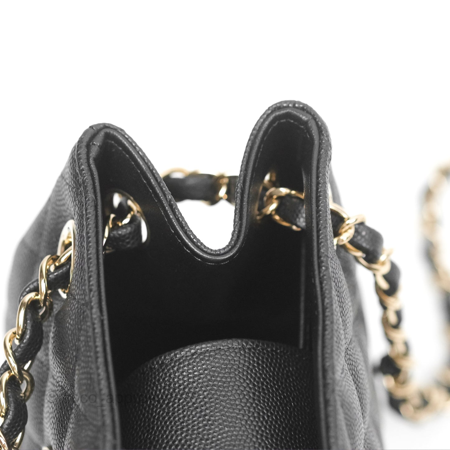 Chanel Mini Bucket Tote Black Caviar Gold Hardware 22S