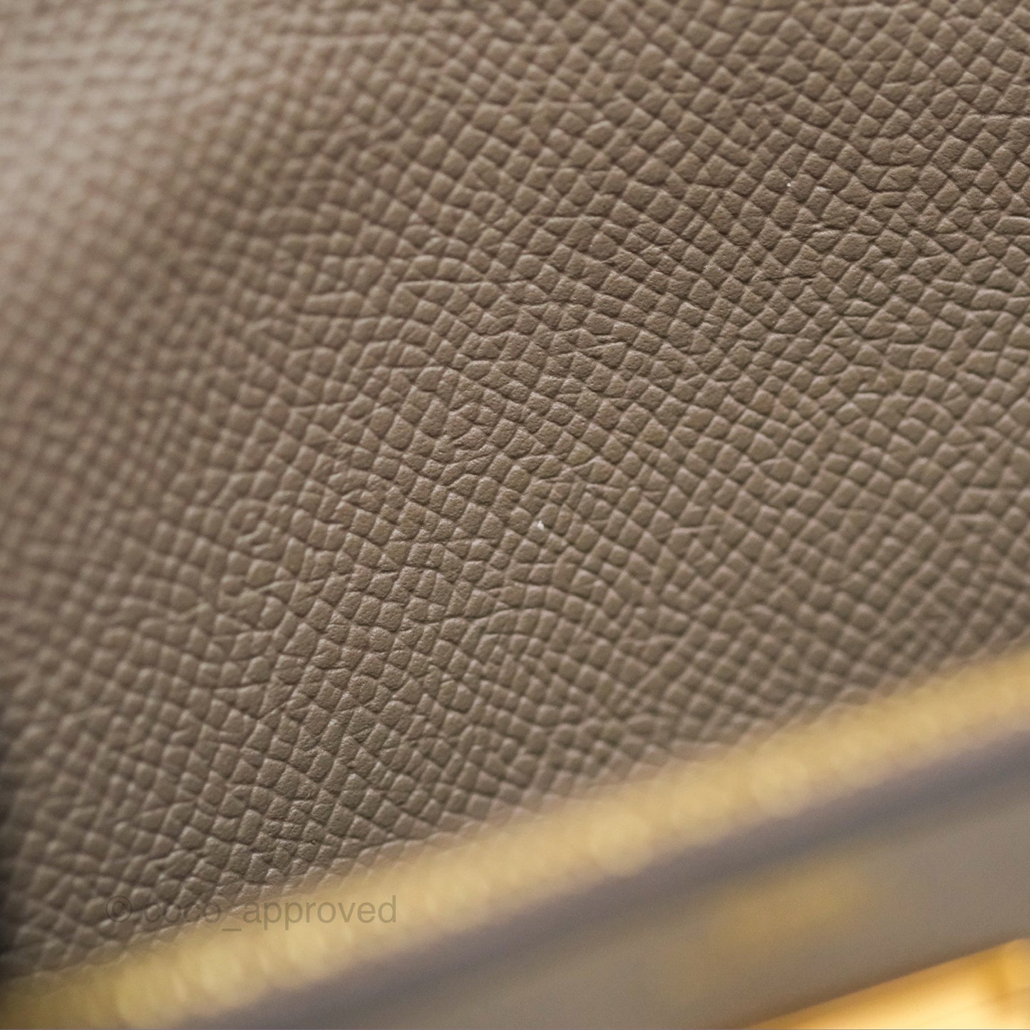 Hermès Kelly Wallet Gris Asphalte M8 Epsom Gold Hardware