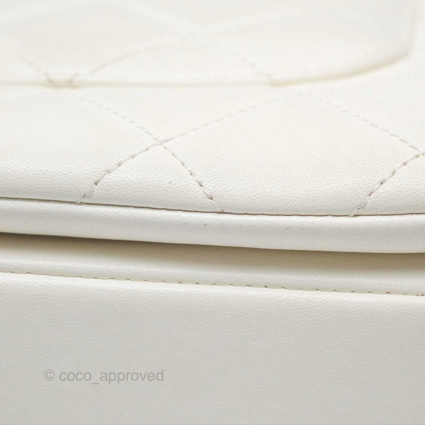 Chanel Trendy CC Small White Lambskin Black Hardware