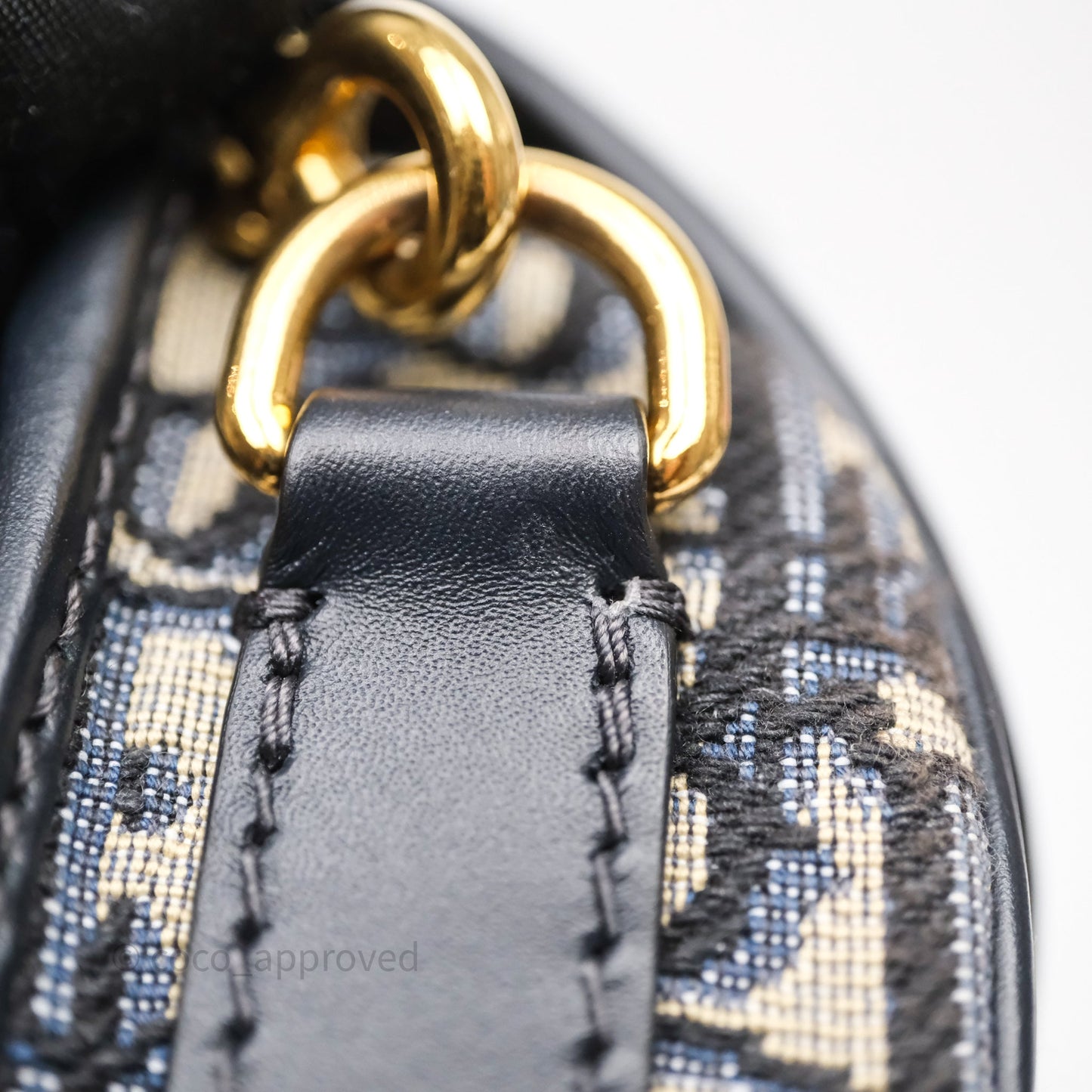 Christian Dior Bobby East-West Bag Blue Oblique Jacquard Canvas