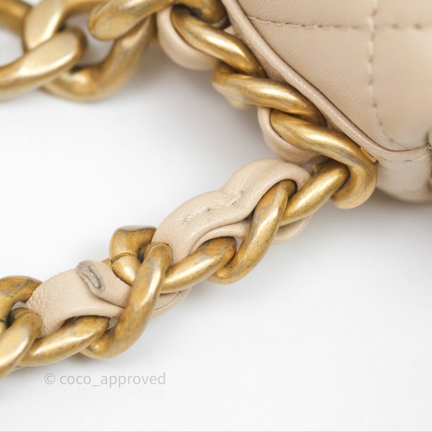 Chanel 19 Small Beige Mixed Hardware