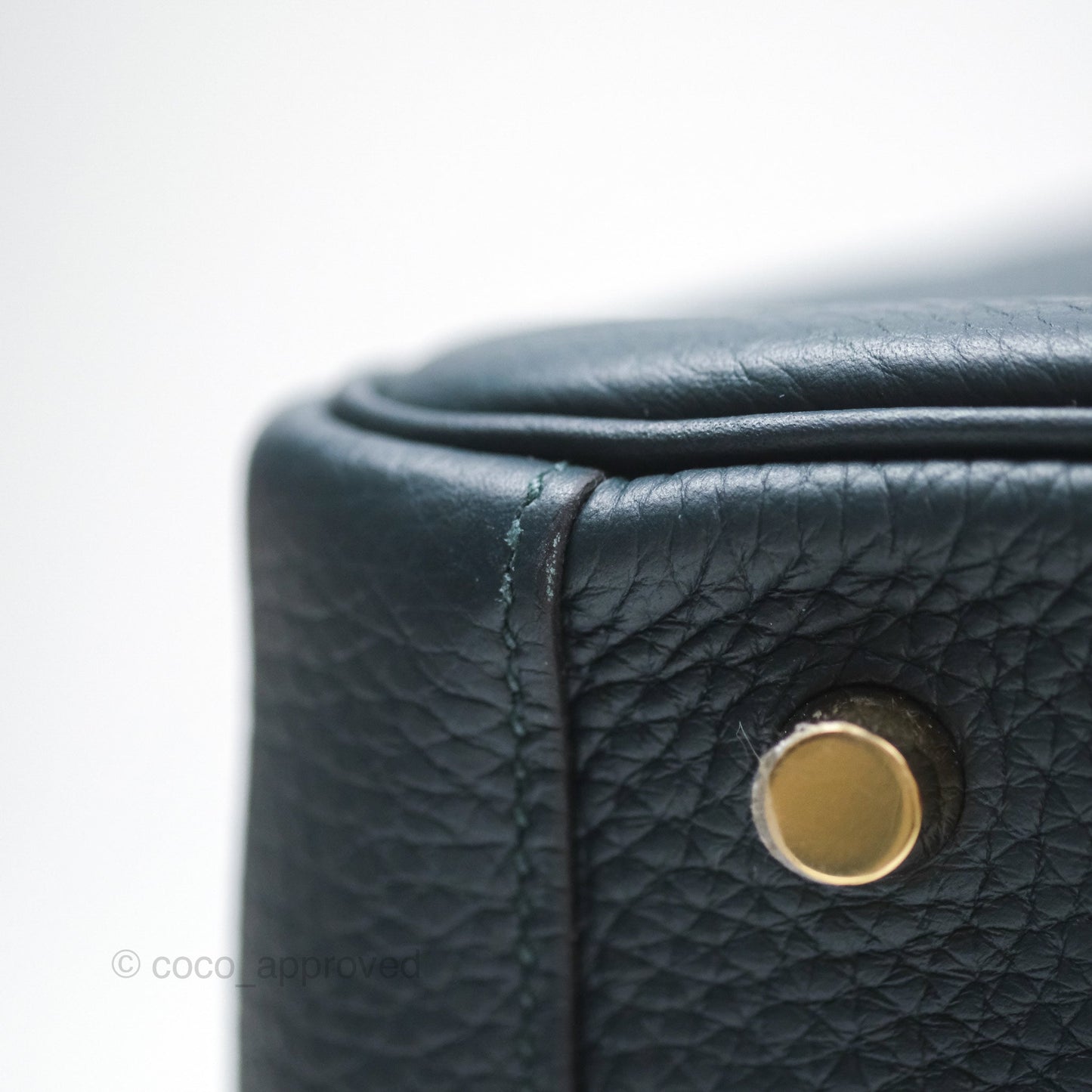 Hermès Lindy 26 Vert Cypress 6O Clemence Gold Hardware